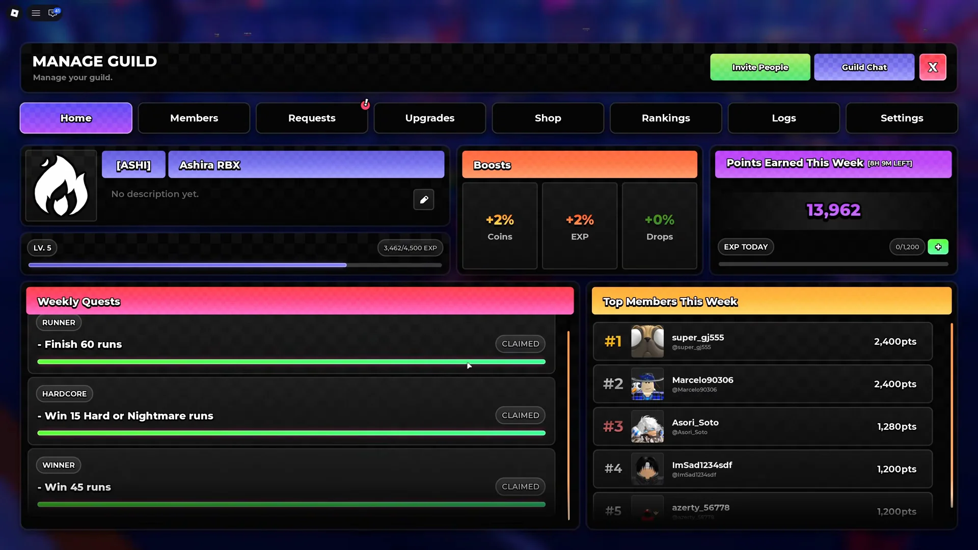 Guild System Redesign & Call Guild