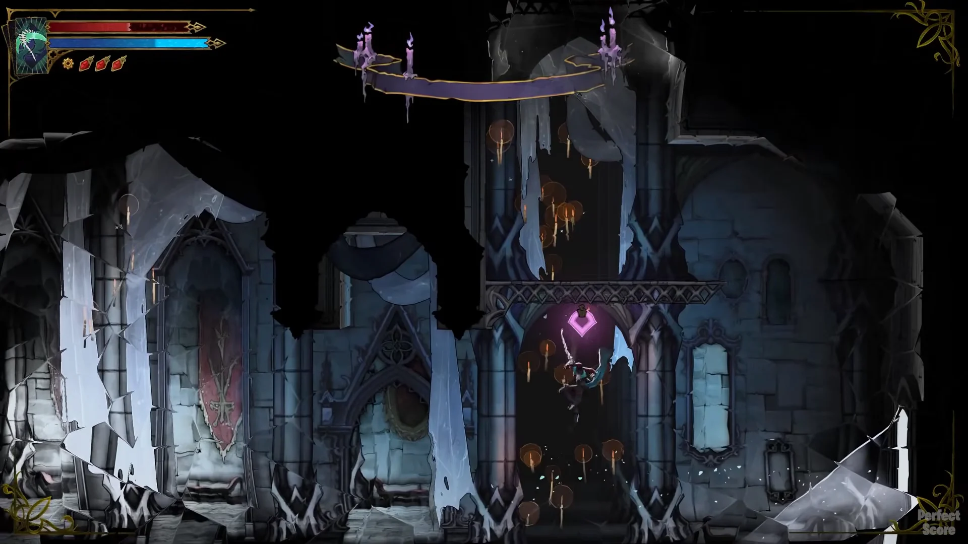 Exiting Main Hall to Tower of Worldly Reflection
