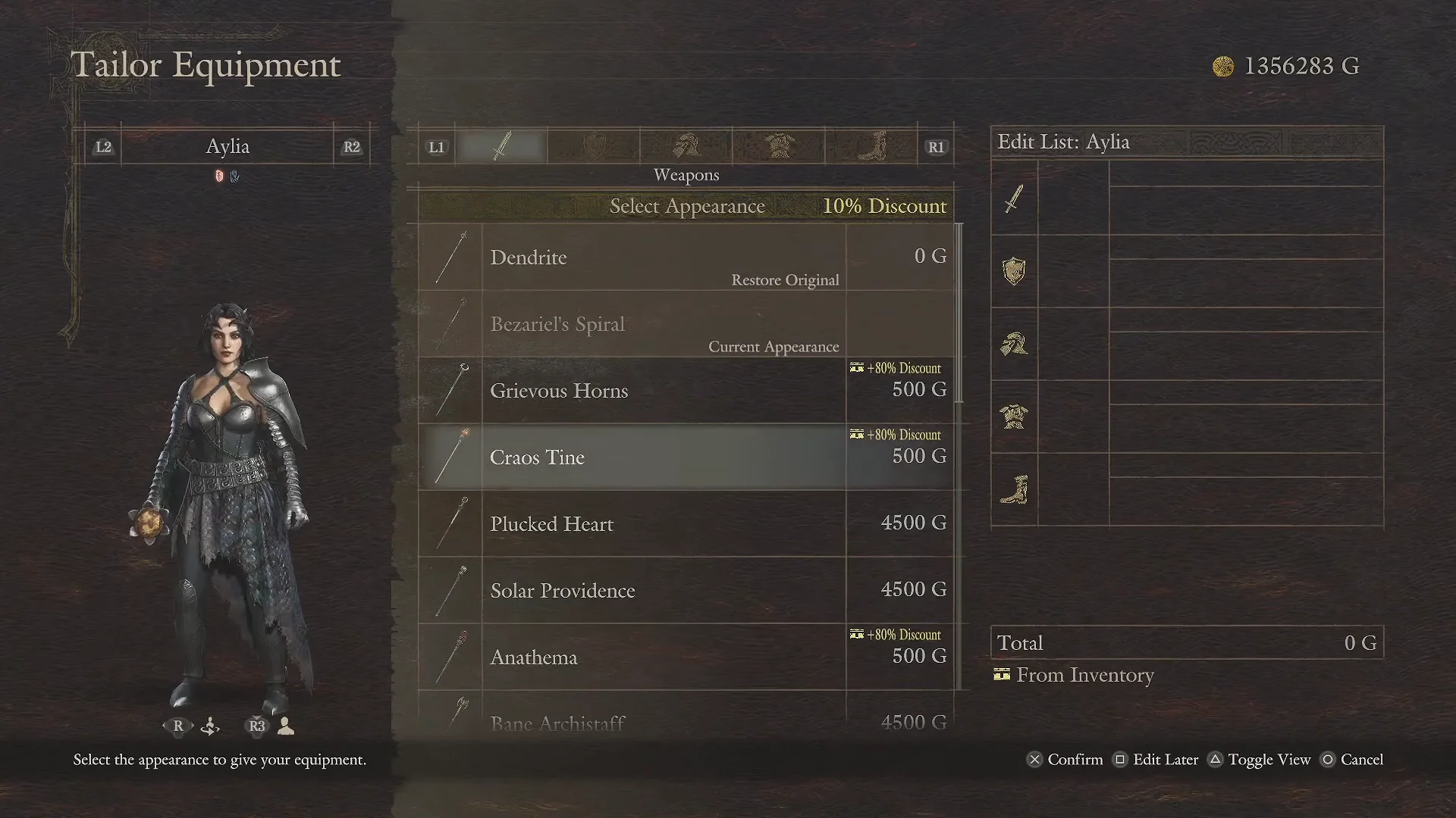 Equipment Selection & Discount Rules