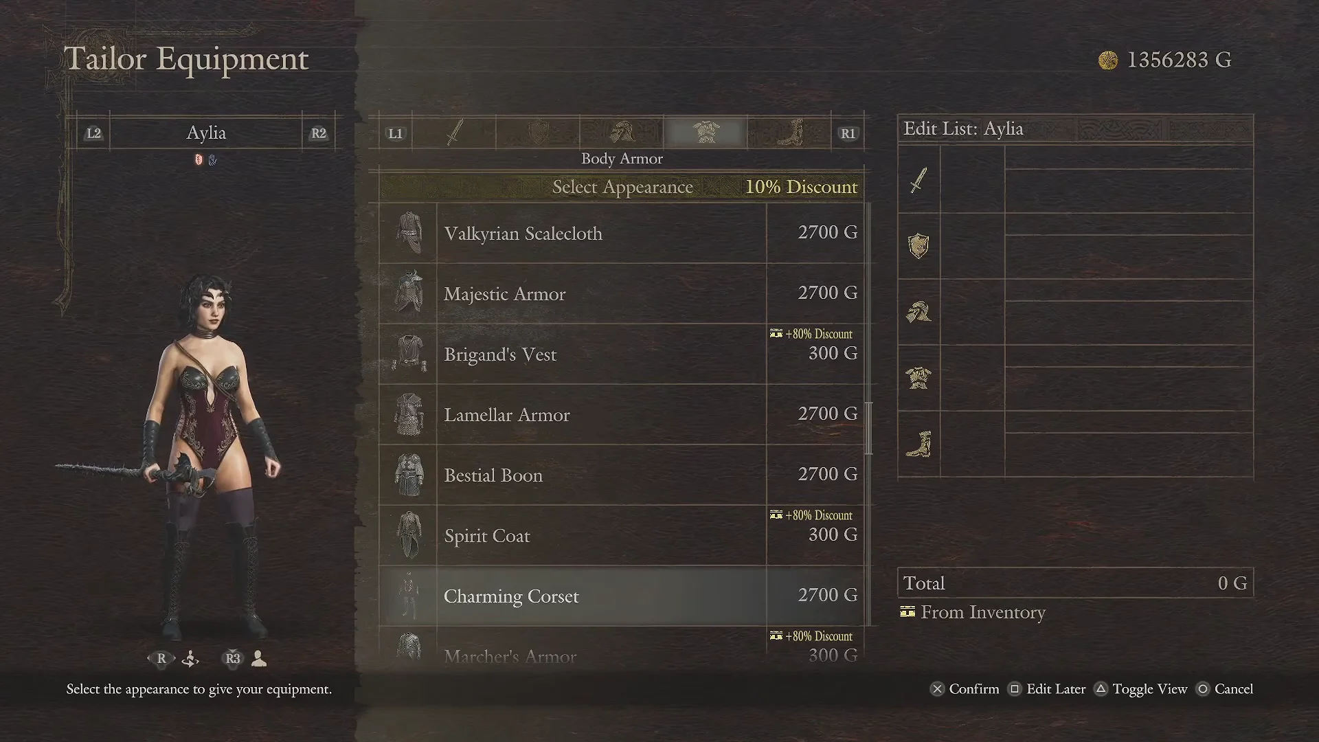 Blacksmith Interaction & Tailor Options