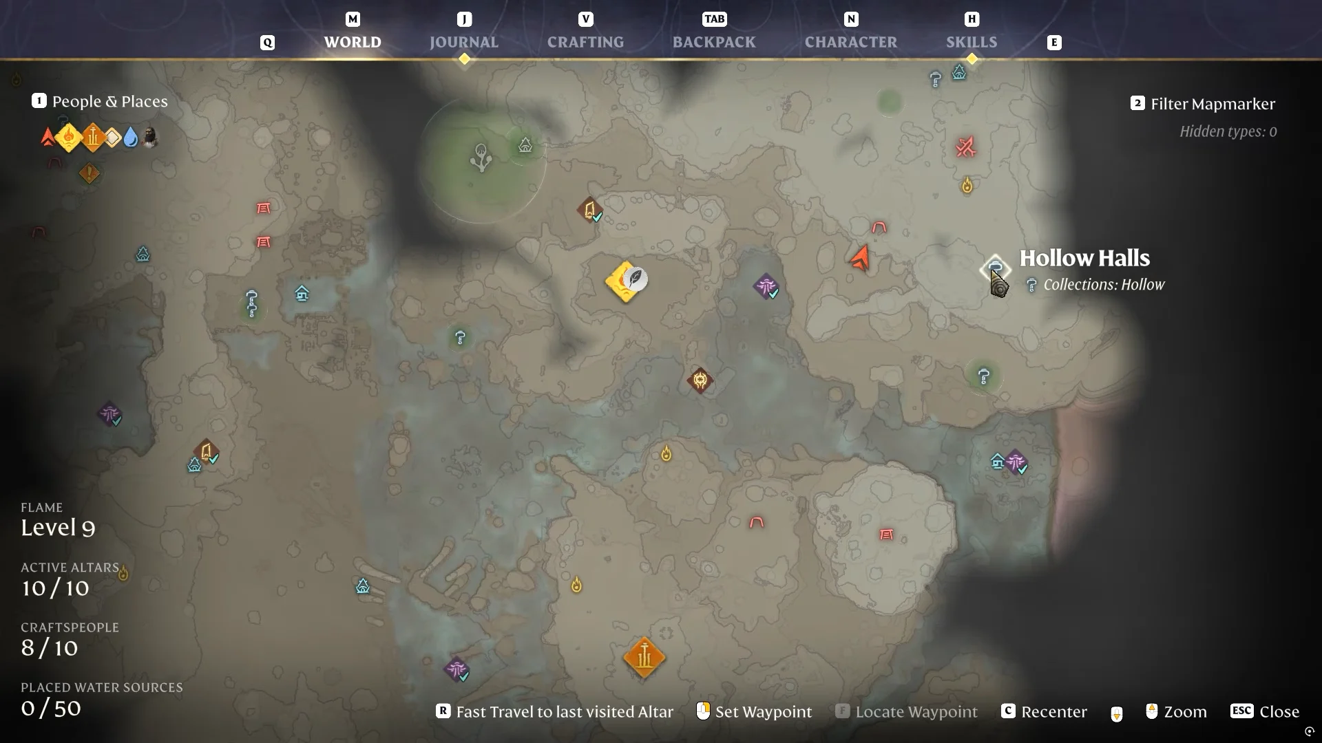 Map location demonstration