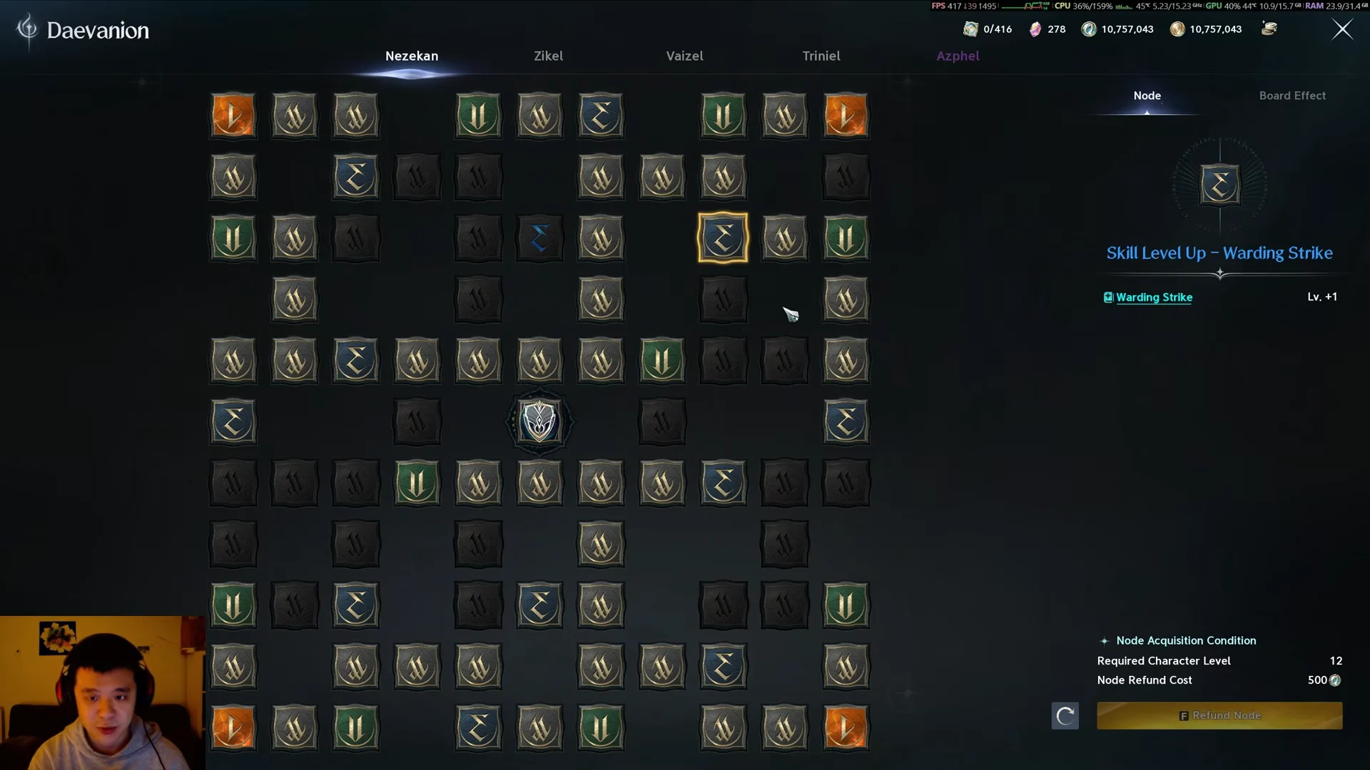 Daevanion Crystal Board Progression