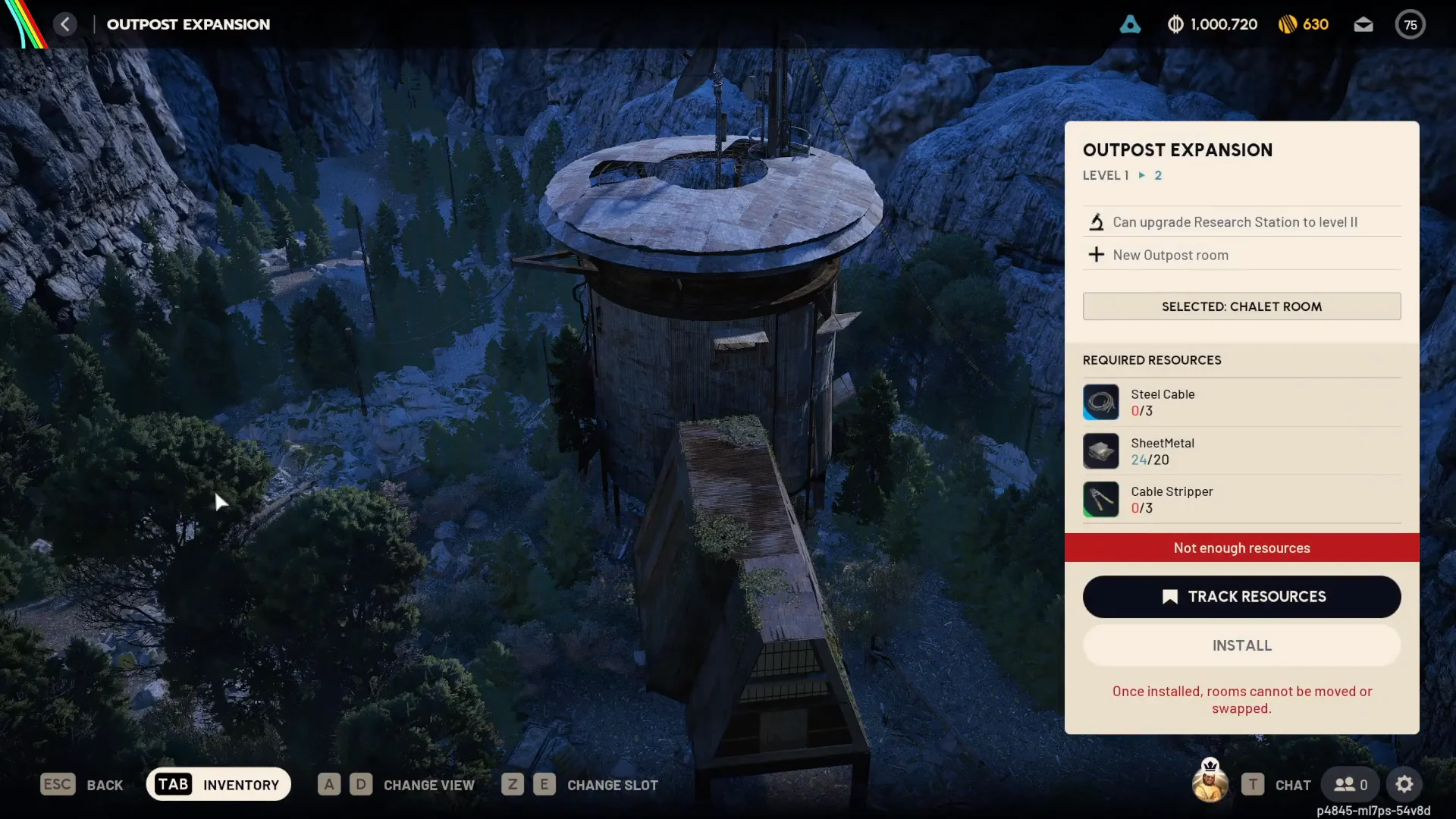 Chalet Room Details & Slot Cycling