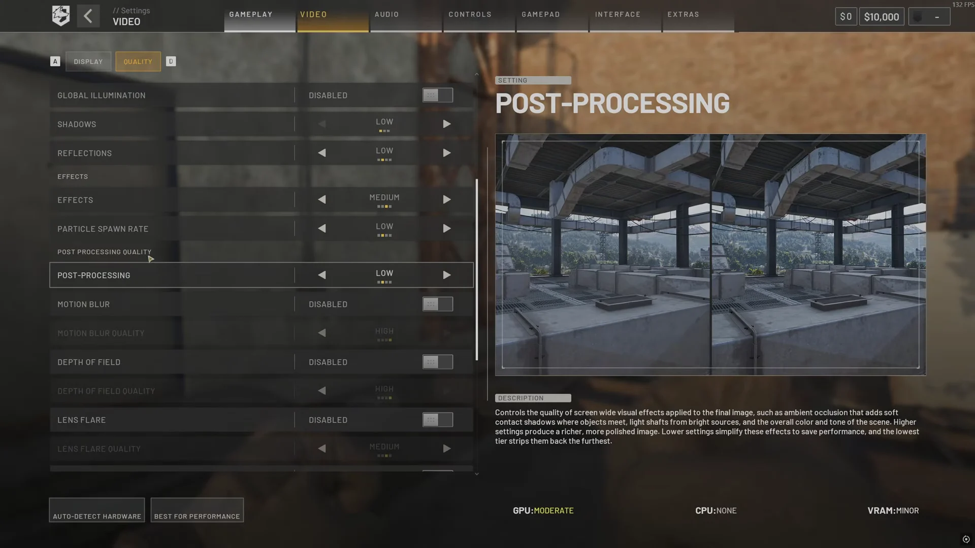 Video Quality Settings (Effects, Post-Processing & Textures)