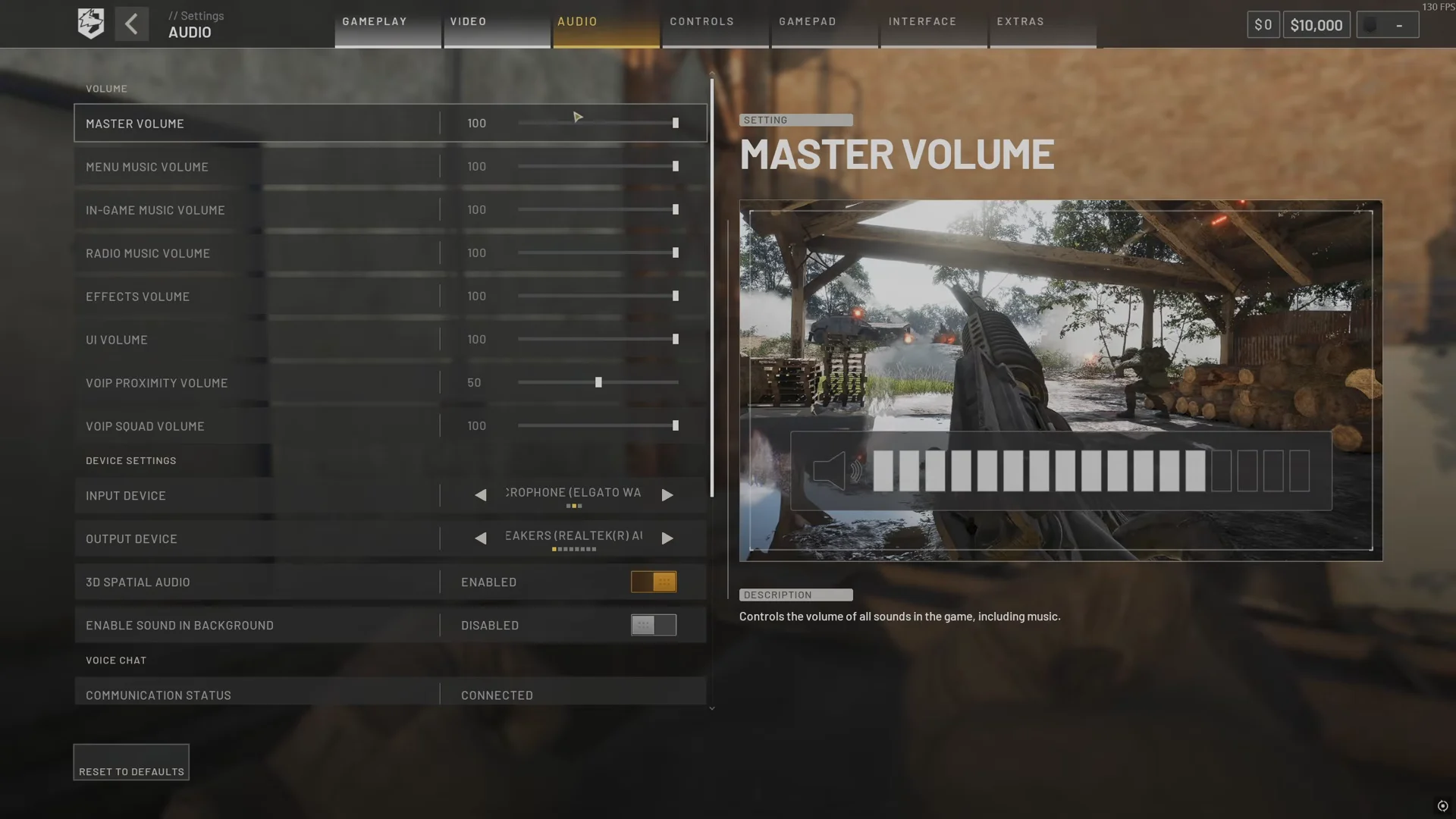 Audio Settings