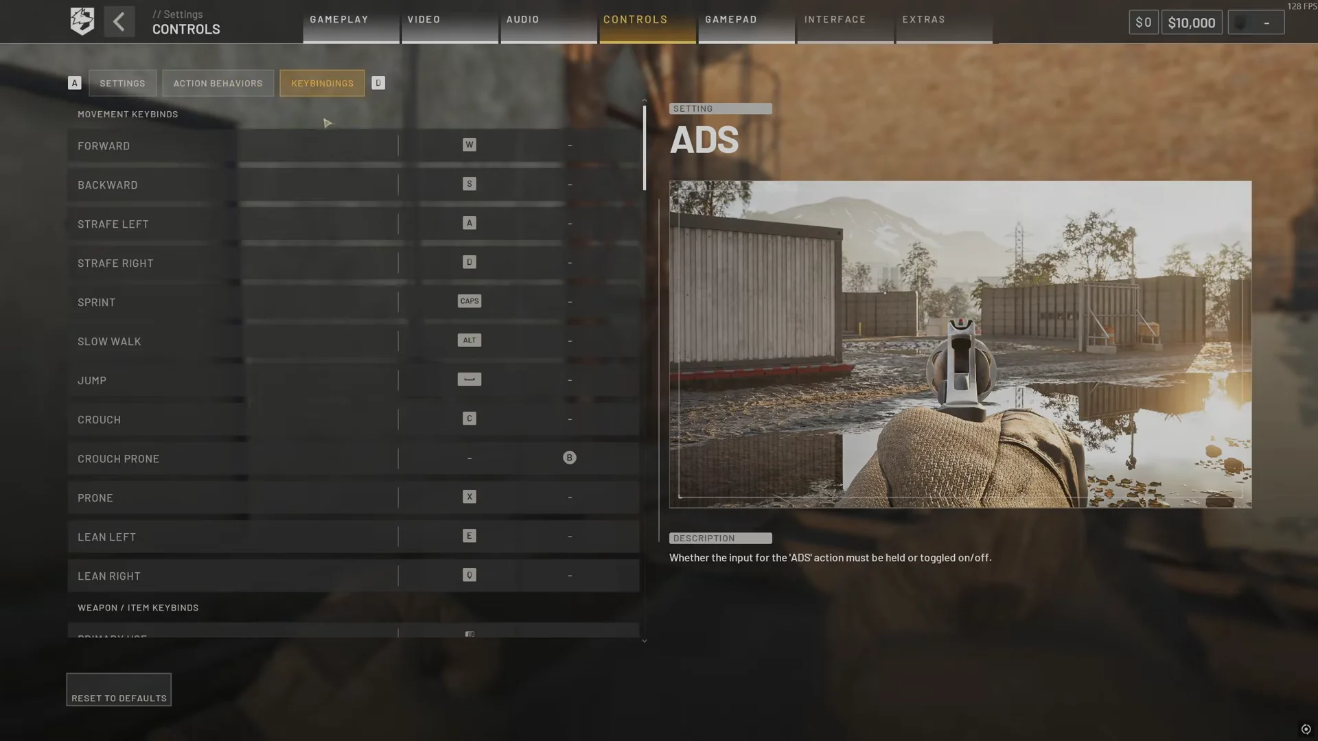 Keybindings