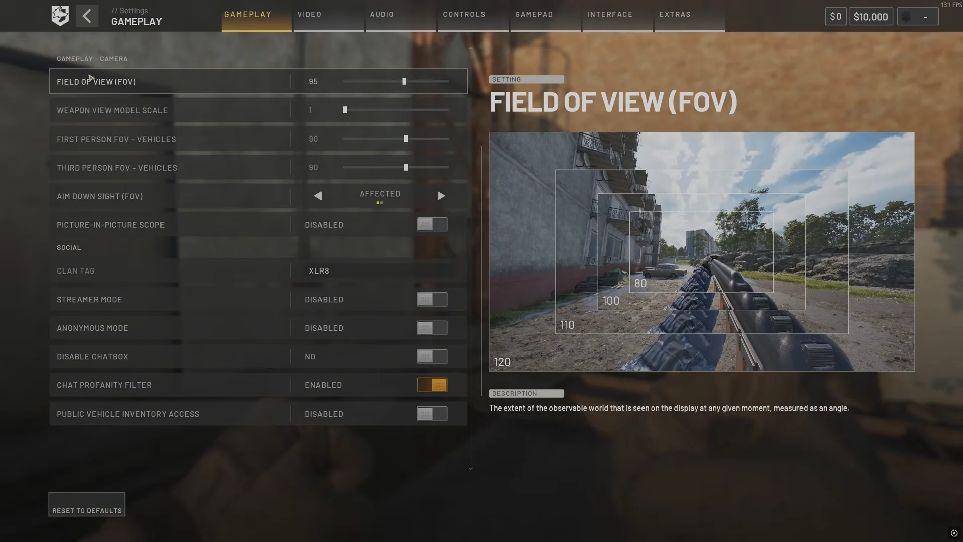 Gameplay Settings