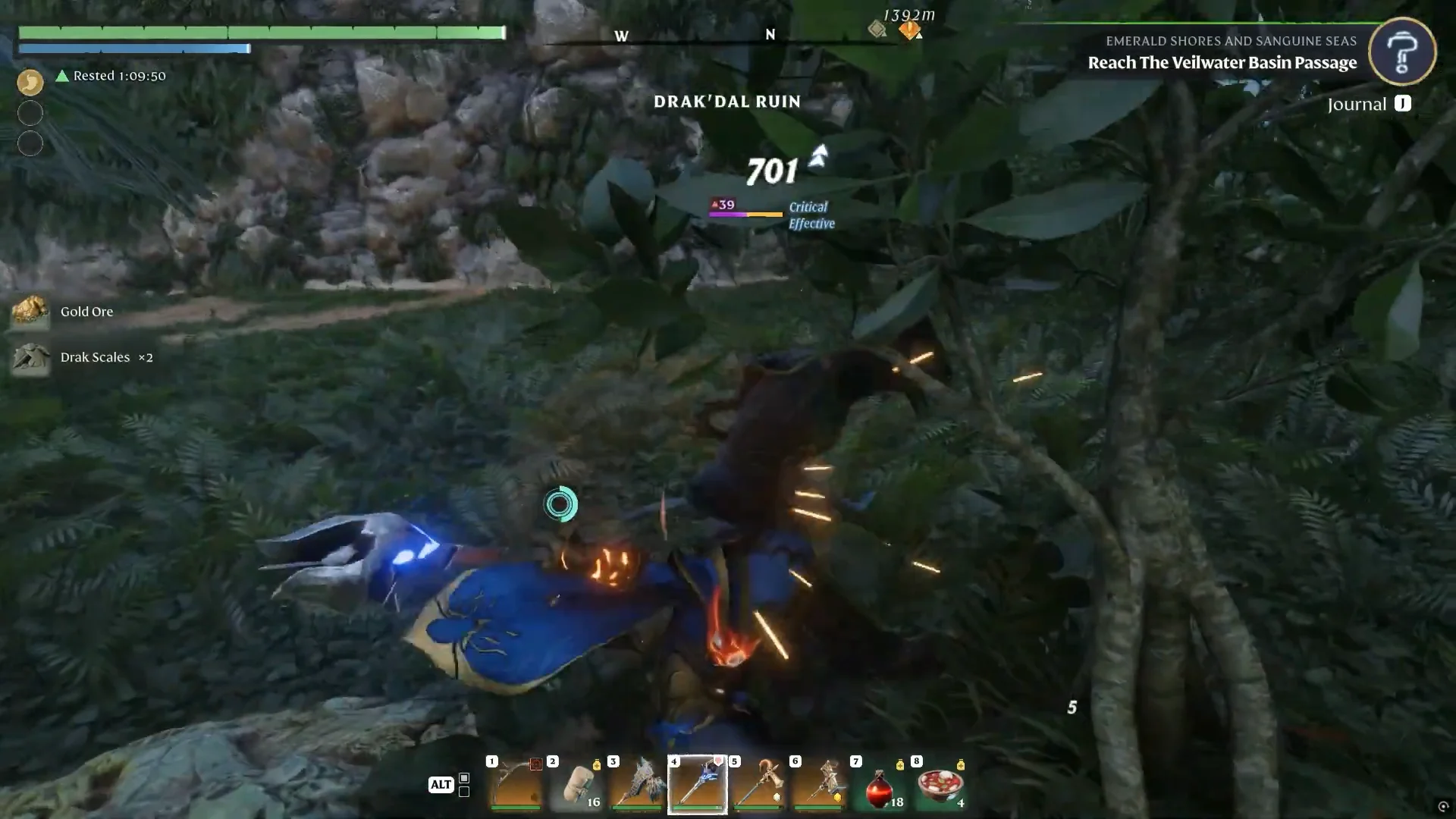 Drak Scales x2 and Gold Ore at a Drak'Dal ruin