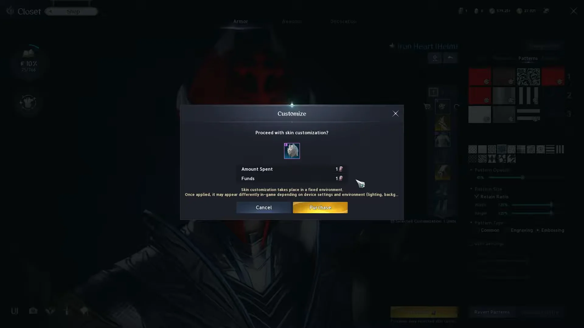 Purchasing Customization