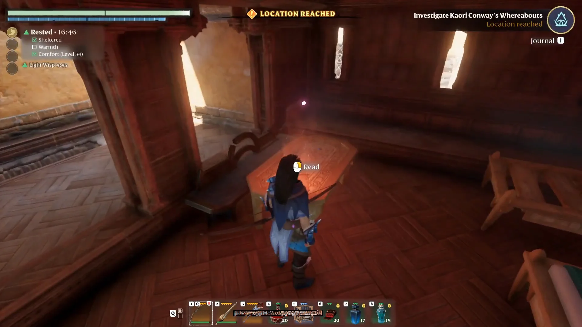 inside the Weaver's Cottage
