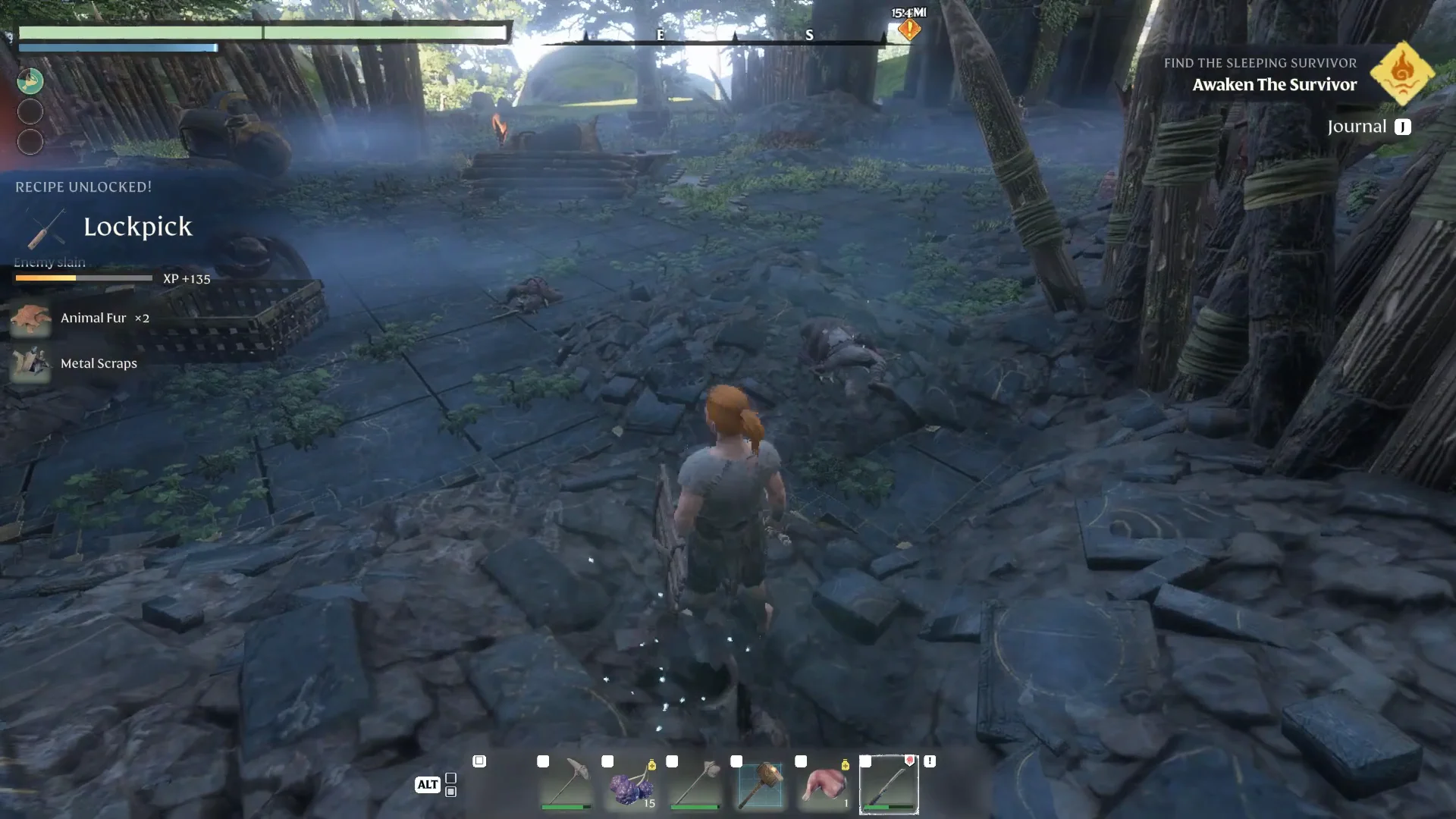 Picking up Metal Scraps