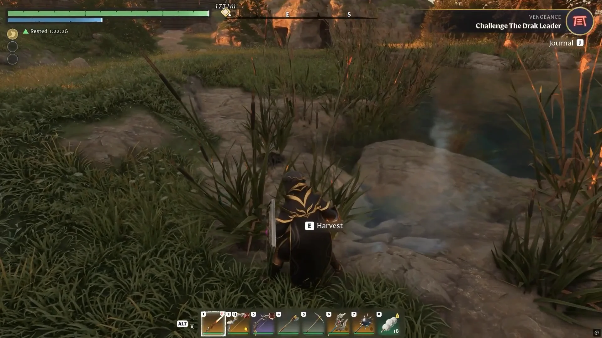 harvest prompt on a reed
