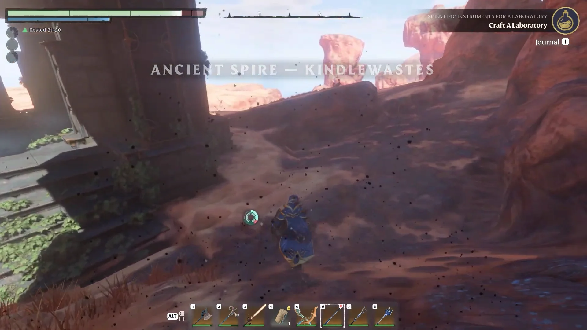 arriving at the Kindlewastes Ancient Spire