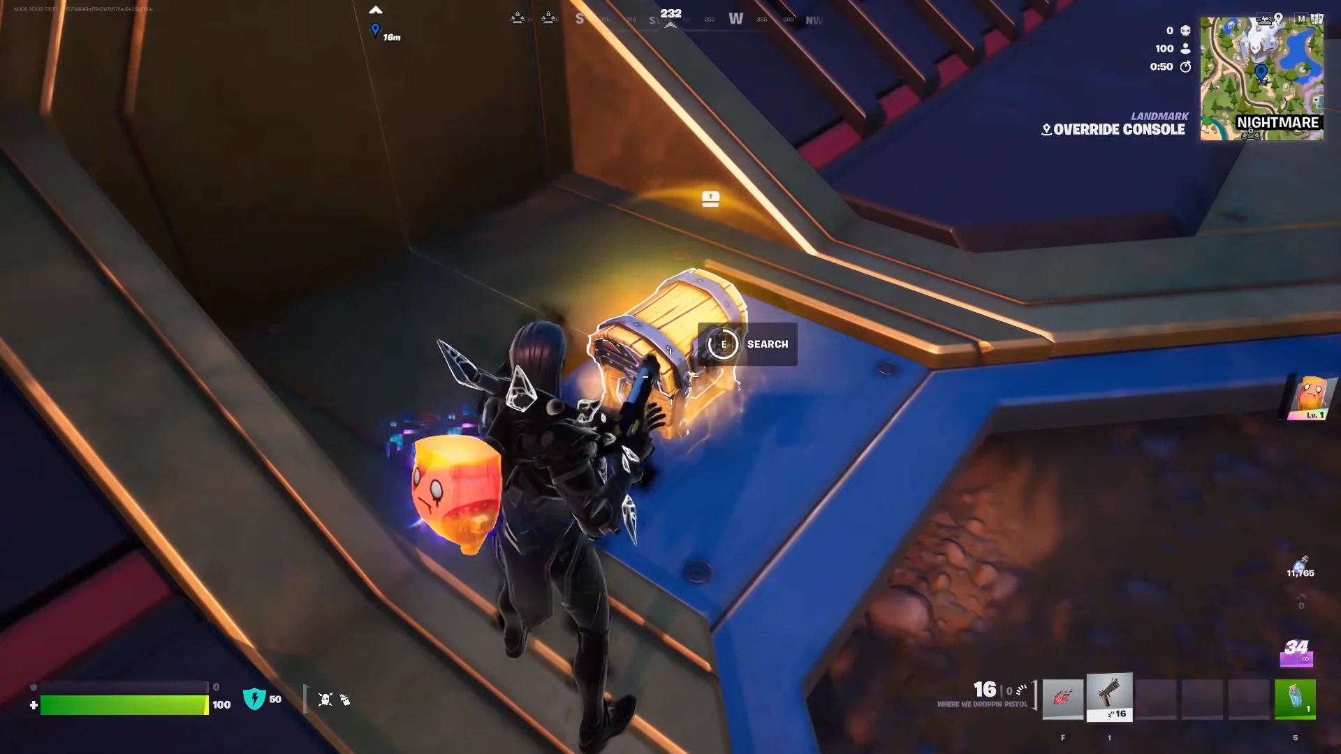 Landing at Override Console