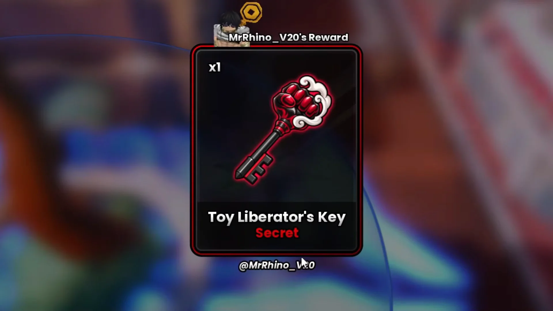 Obtaining Toy Liberator's Key
