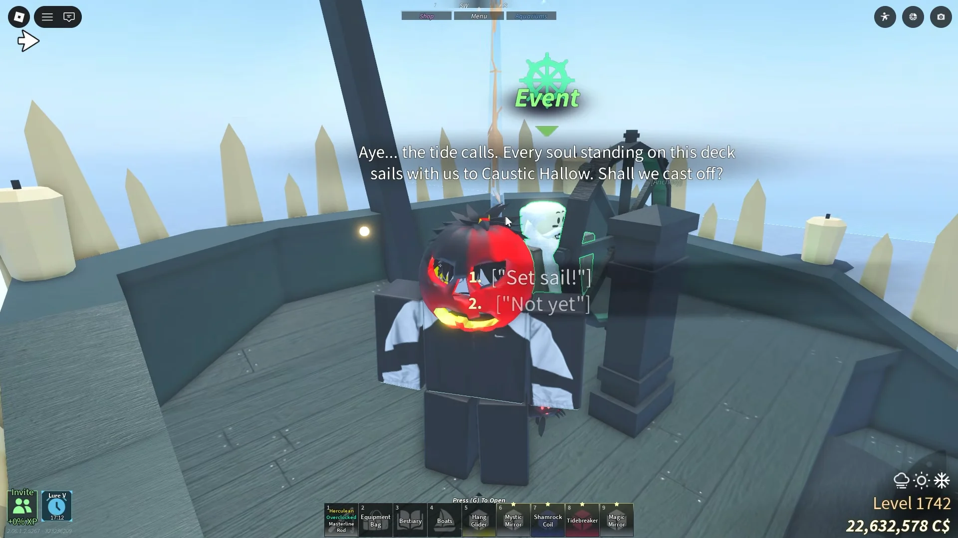 Setting Sail to Caustic Hallow