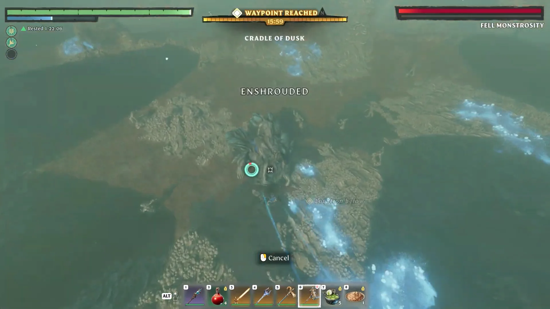 Fell Monstrosity boss bar