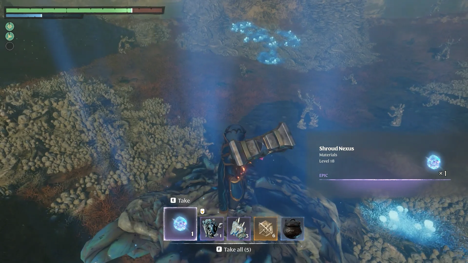loot prompt on the boss