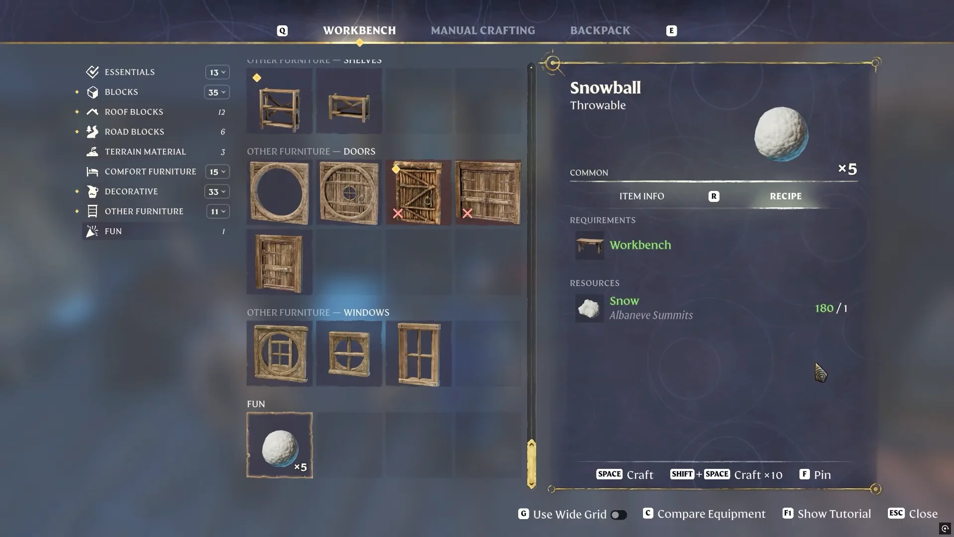 Crafting Snowballs