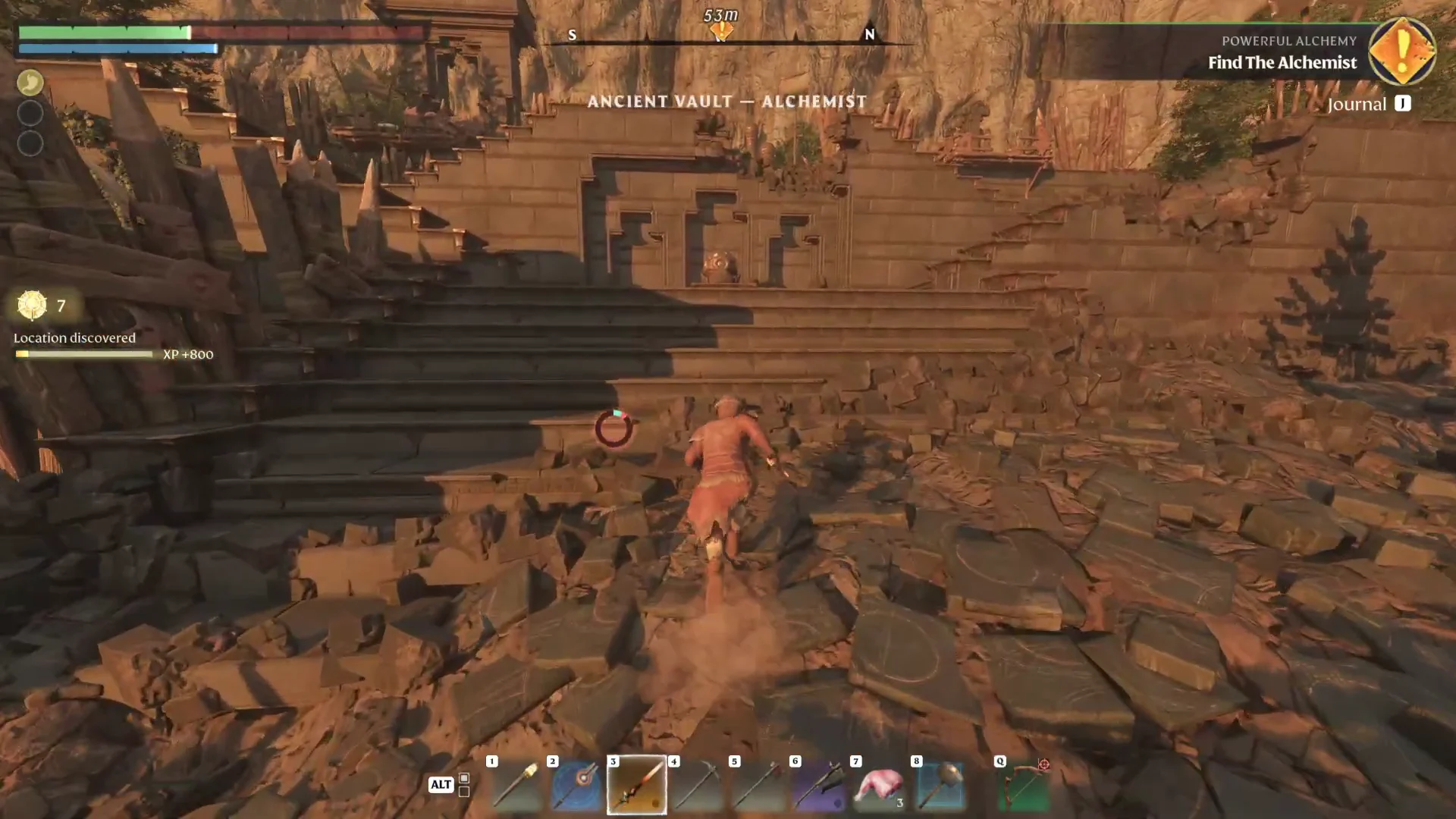 Arriving at Ancient Vault