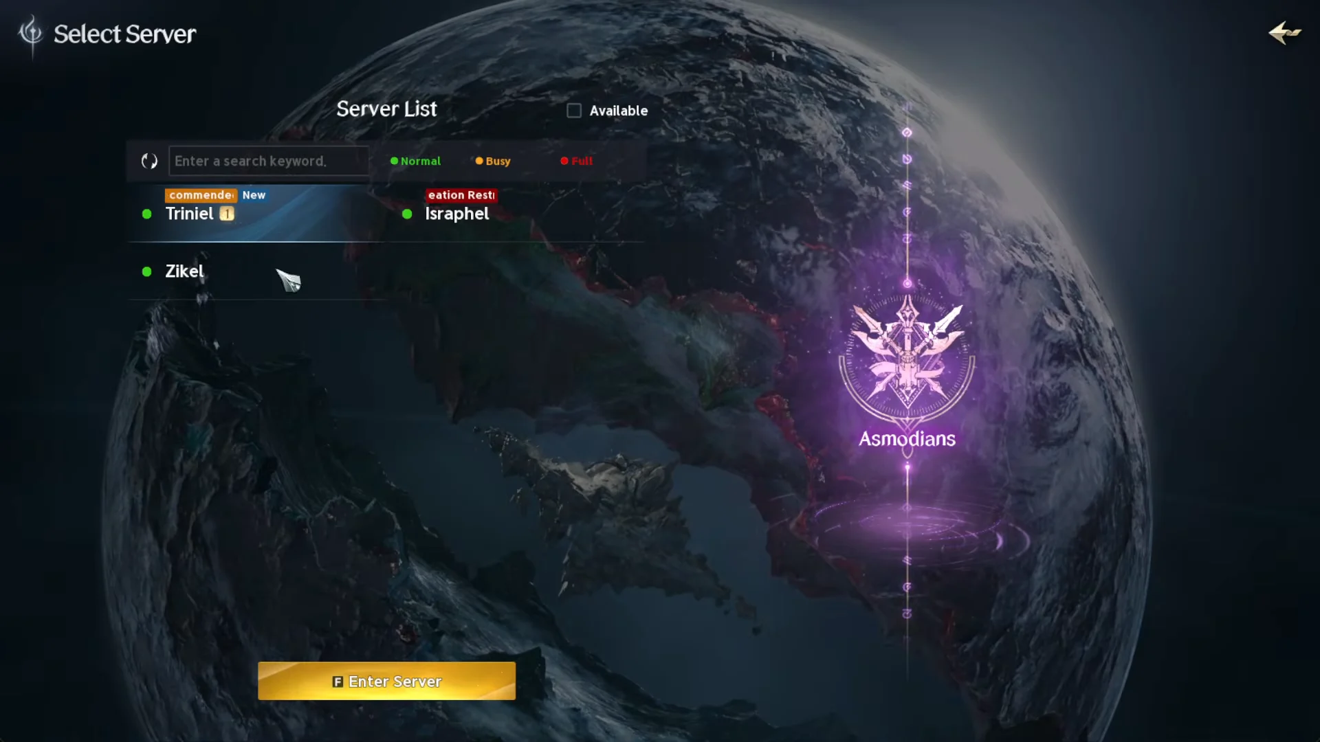 Server List & Factions