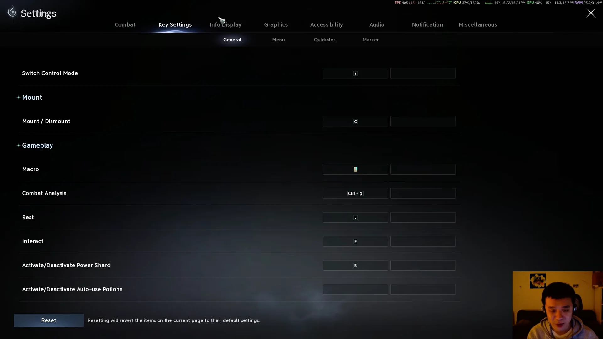 Macro & General Key Configuration