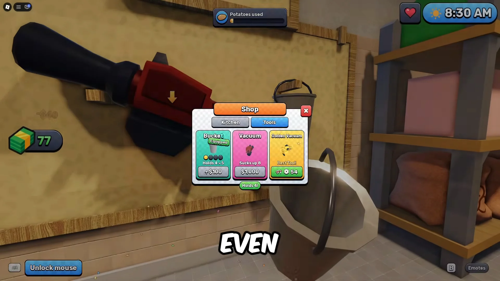 Bucket Upgrades