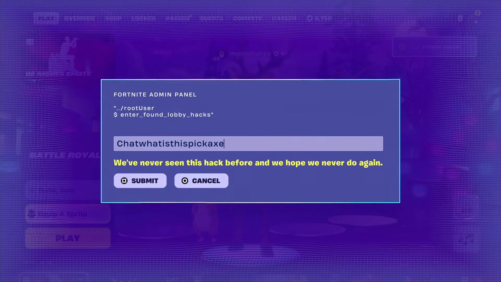 Rumored Admin Panel Code Test