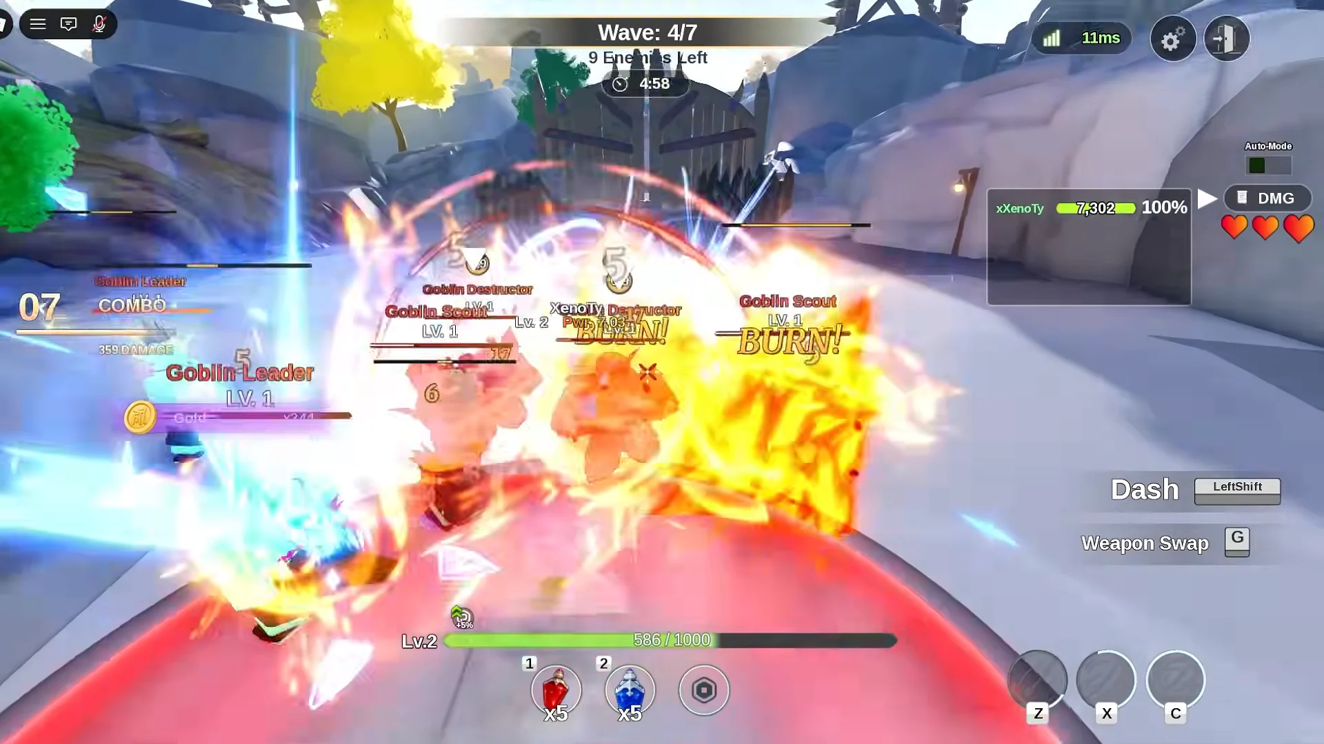 Wave 4 & Teleport Portal