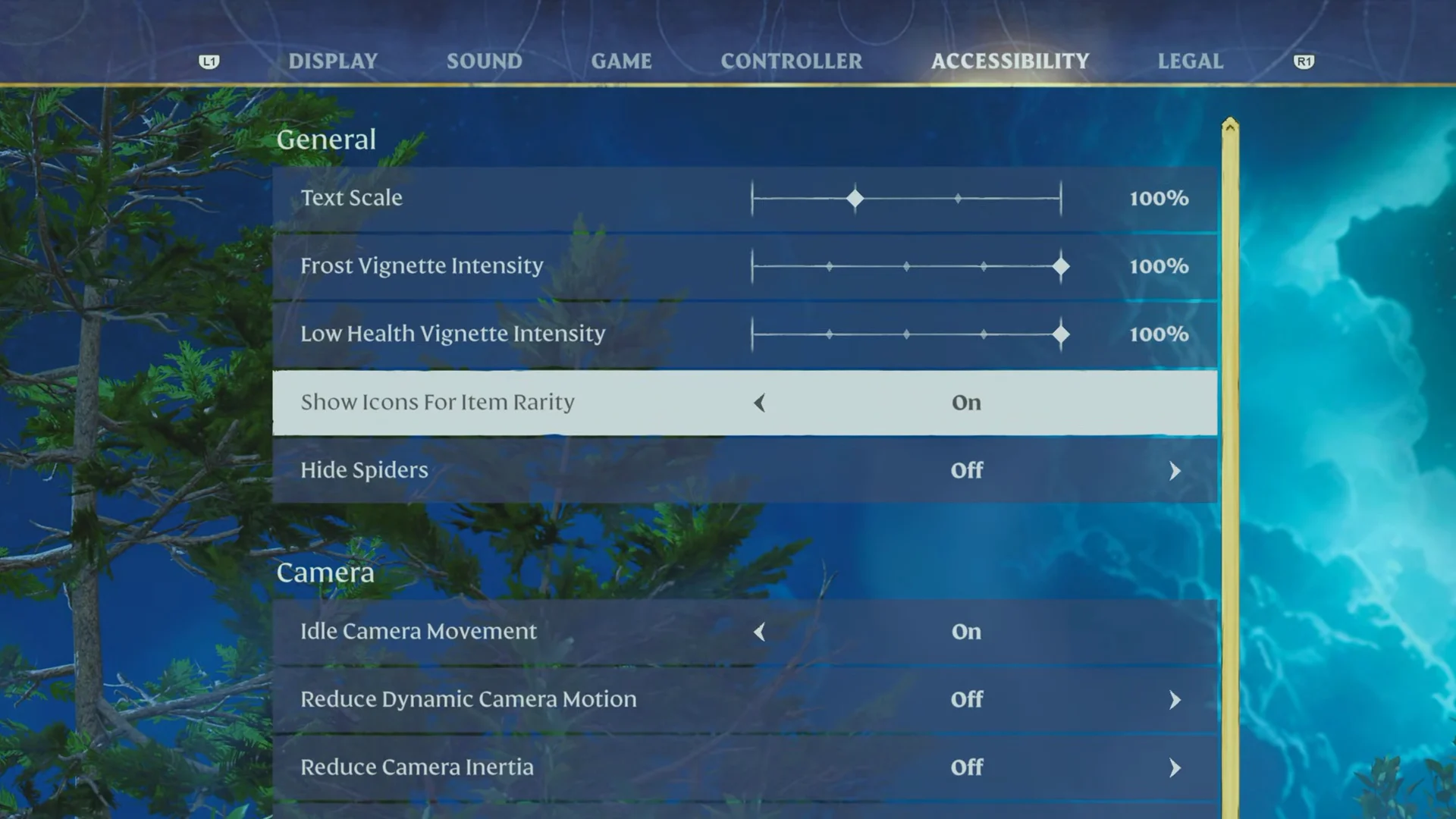 PS5 Accessibility Settings