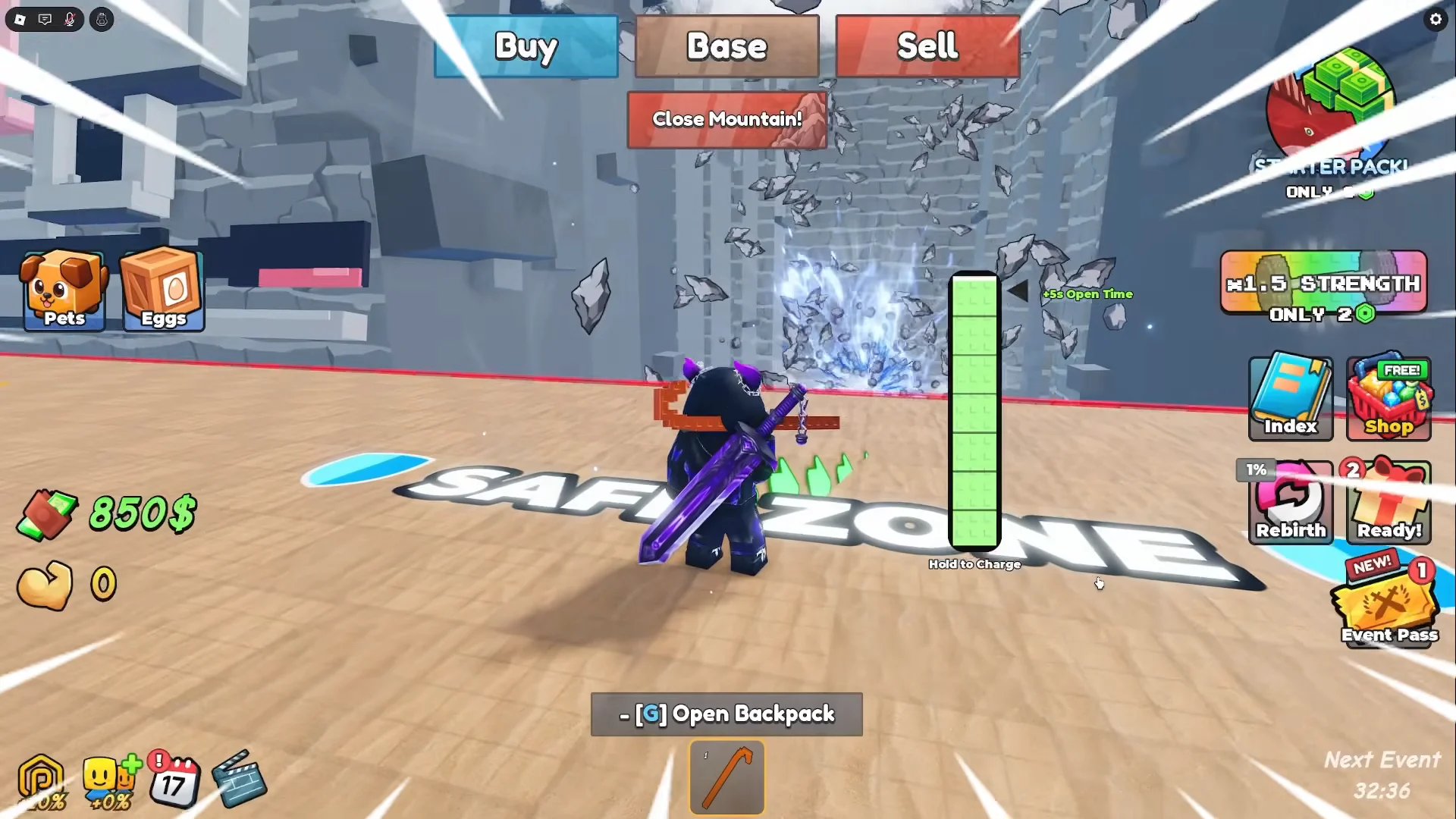 Initial Mountain Split