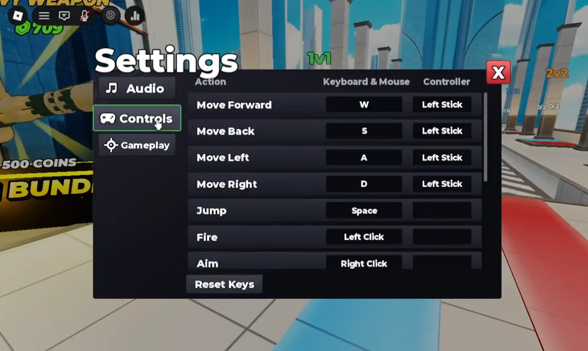 In-Game Audio & Control Settings