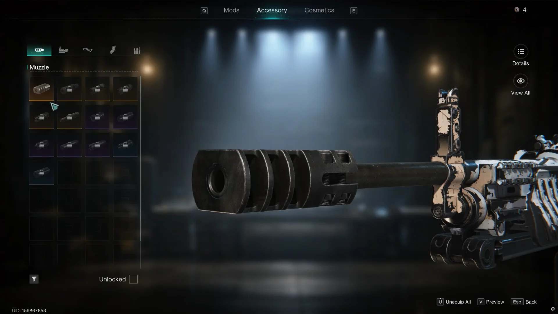 Equipping Accessories on Other Weapons