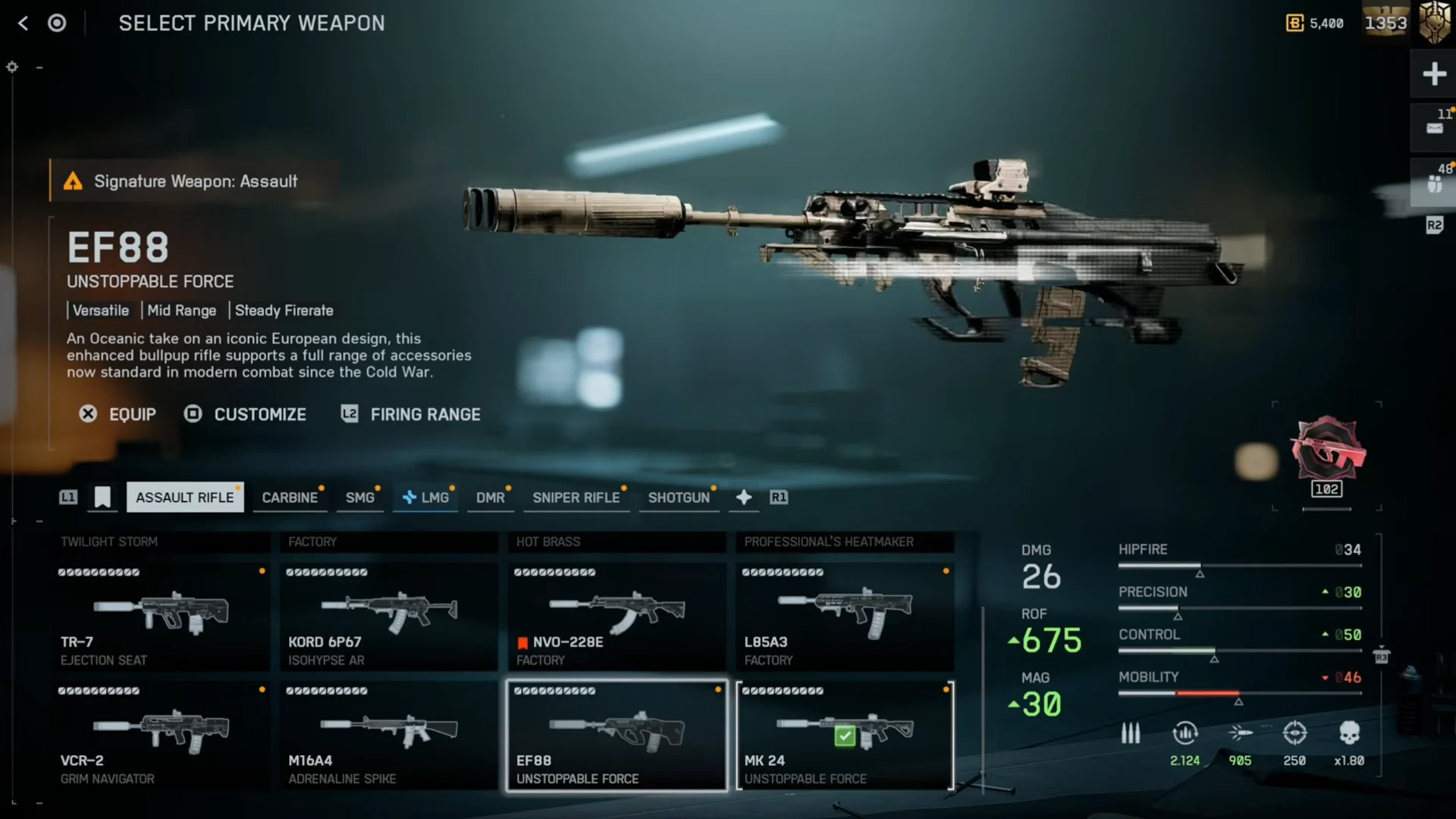 Weapon Class Context