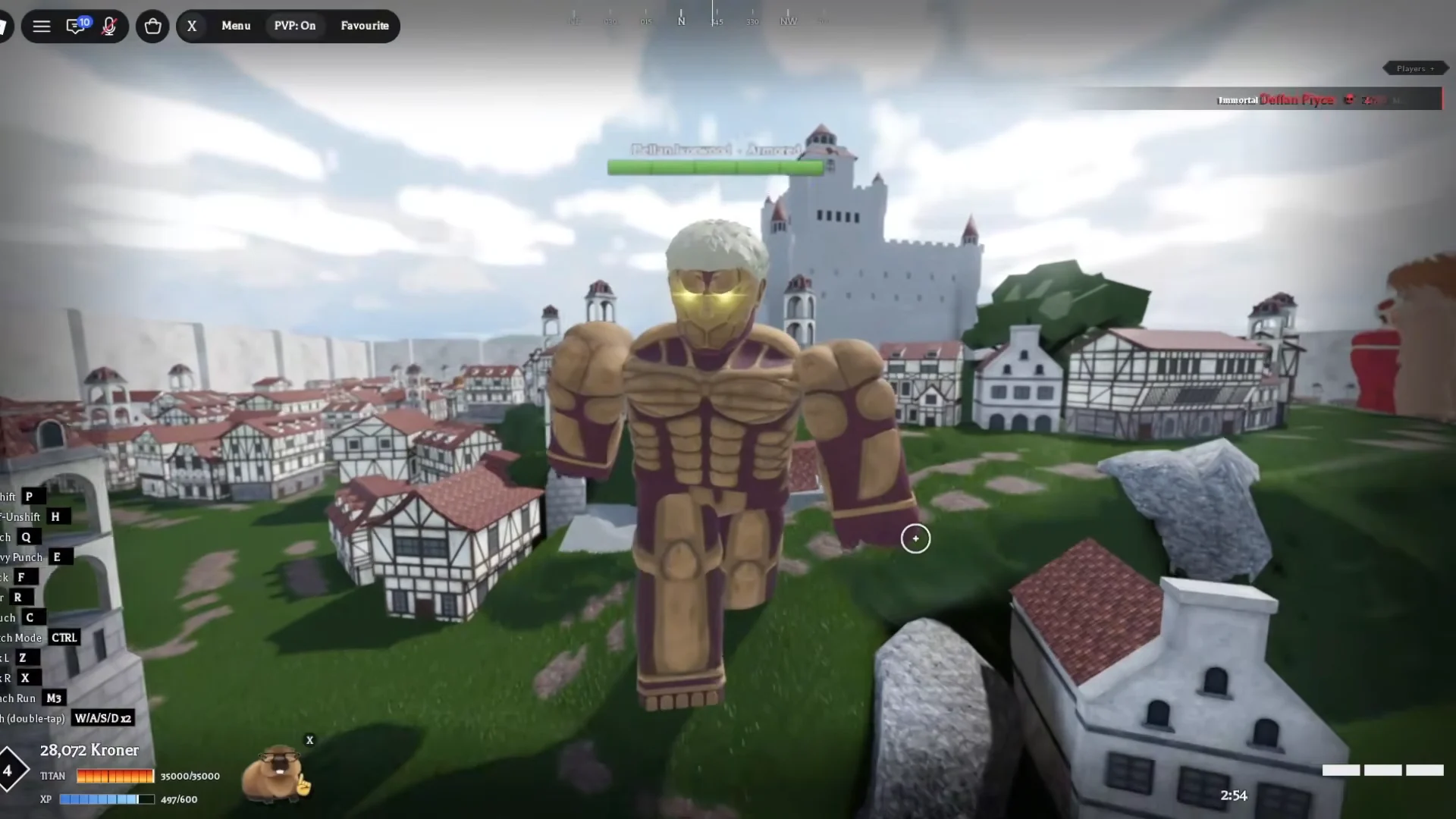 First Armoured Titan transformation