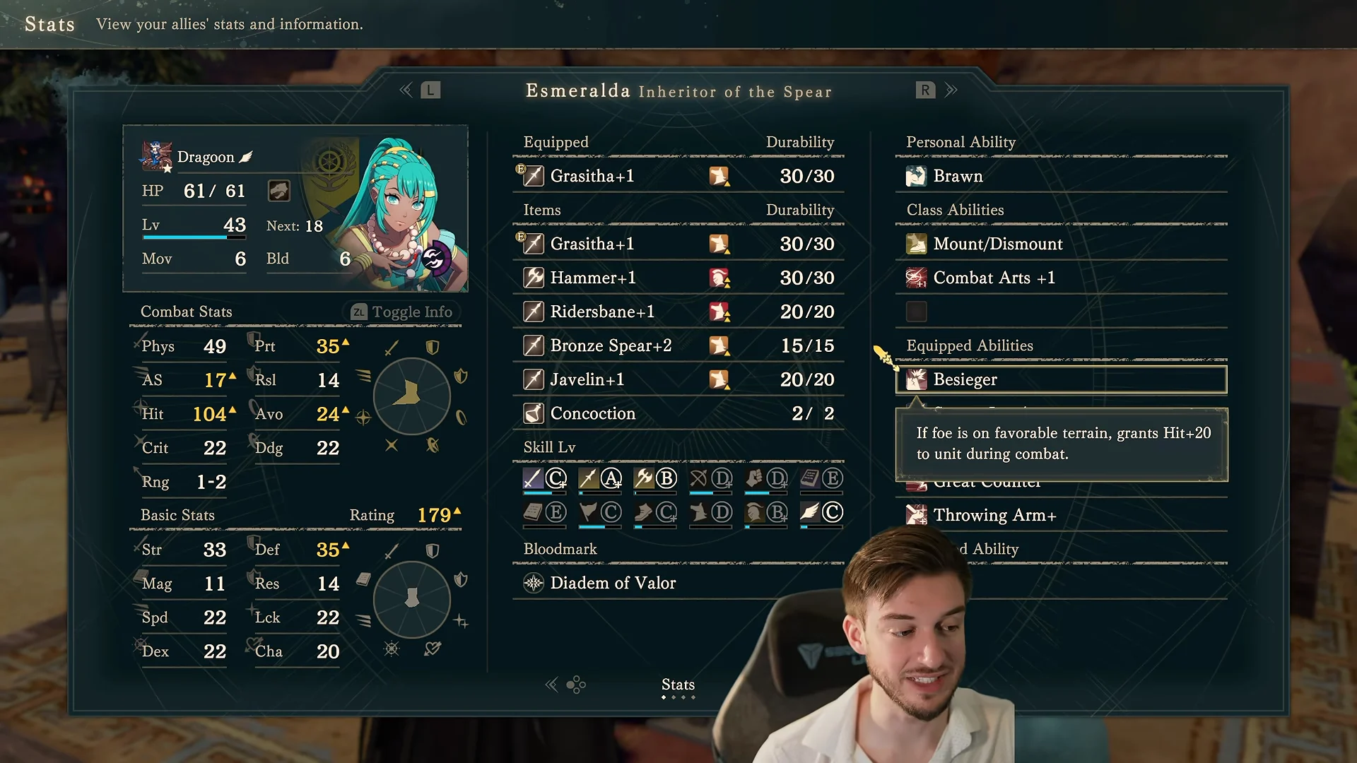 Equipped Abilities List