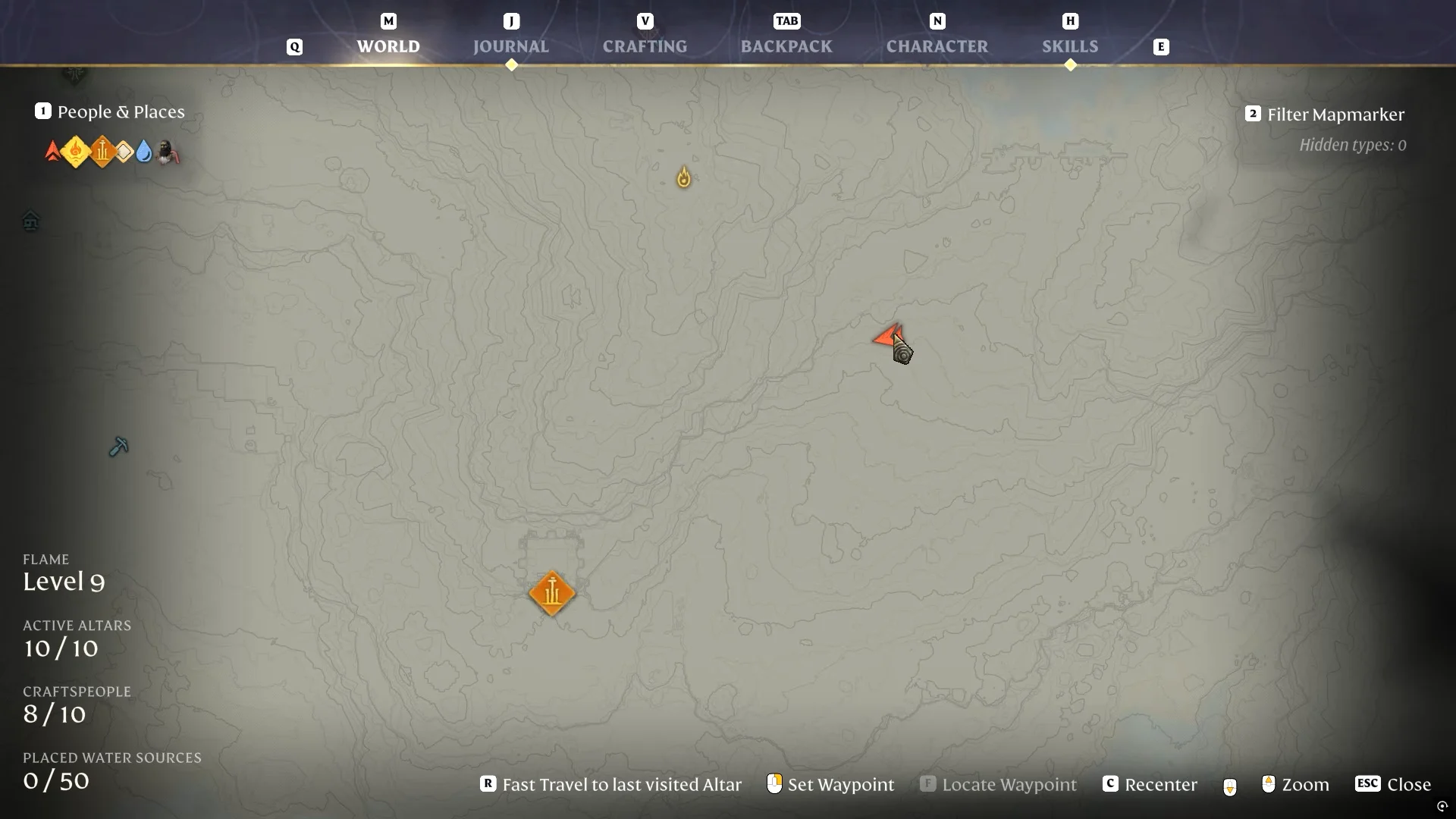 Map coordinates for first location