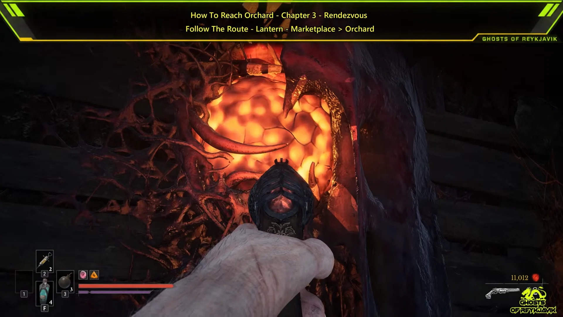 Unlocking the door and destroying the corruption core