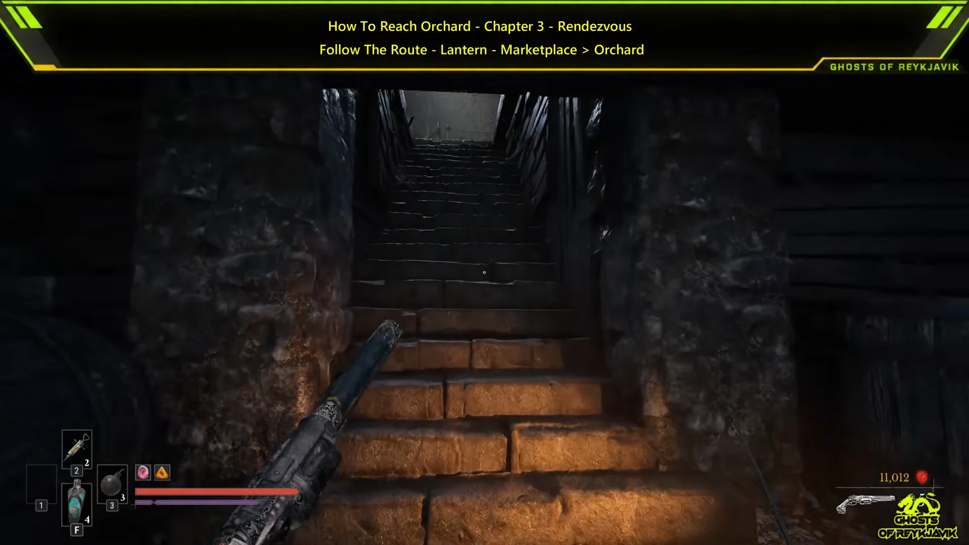 Exiting via the cellar stairs