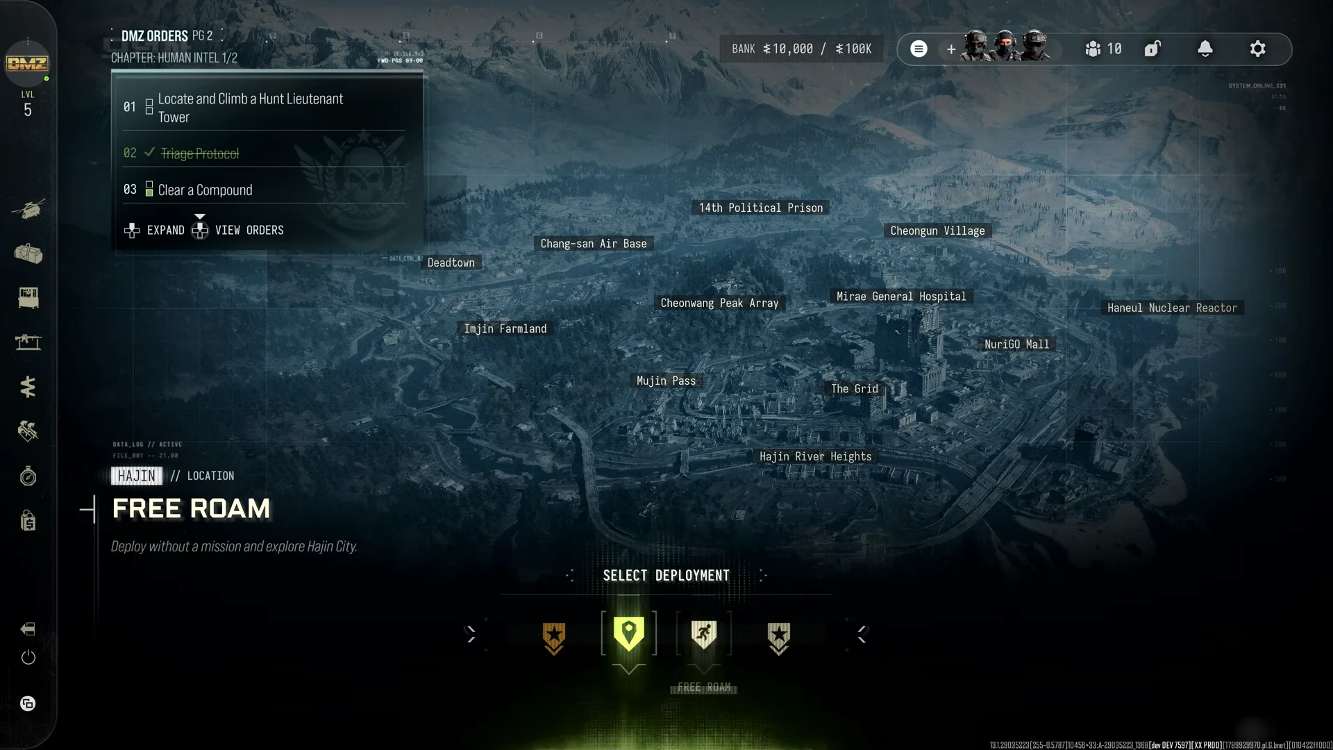 Select Deployment Free Roam