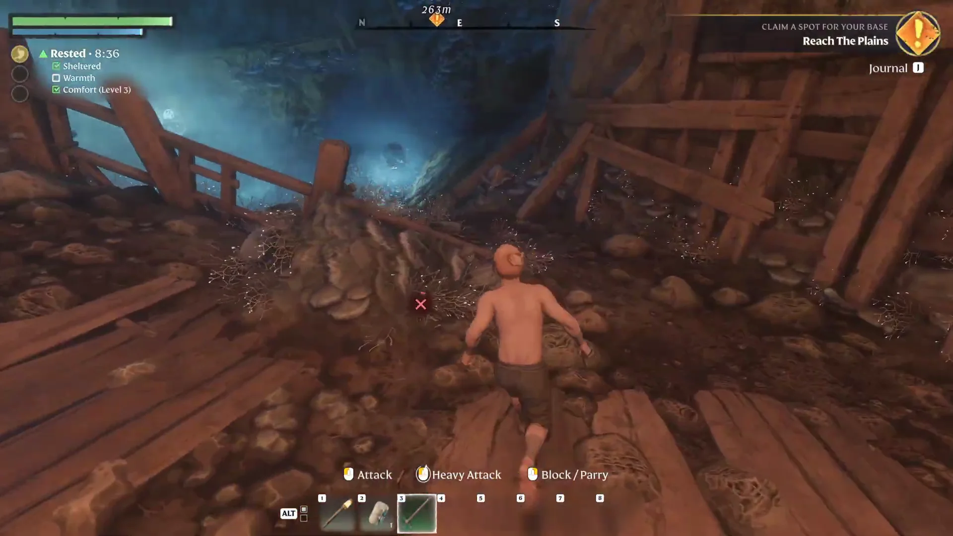 Entering the Shroud Cave
