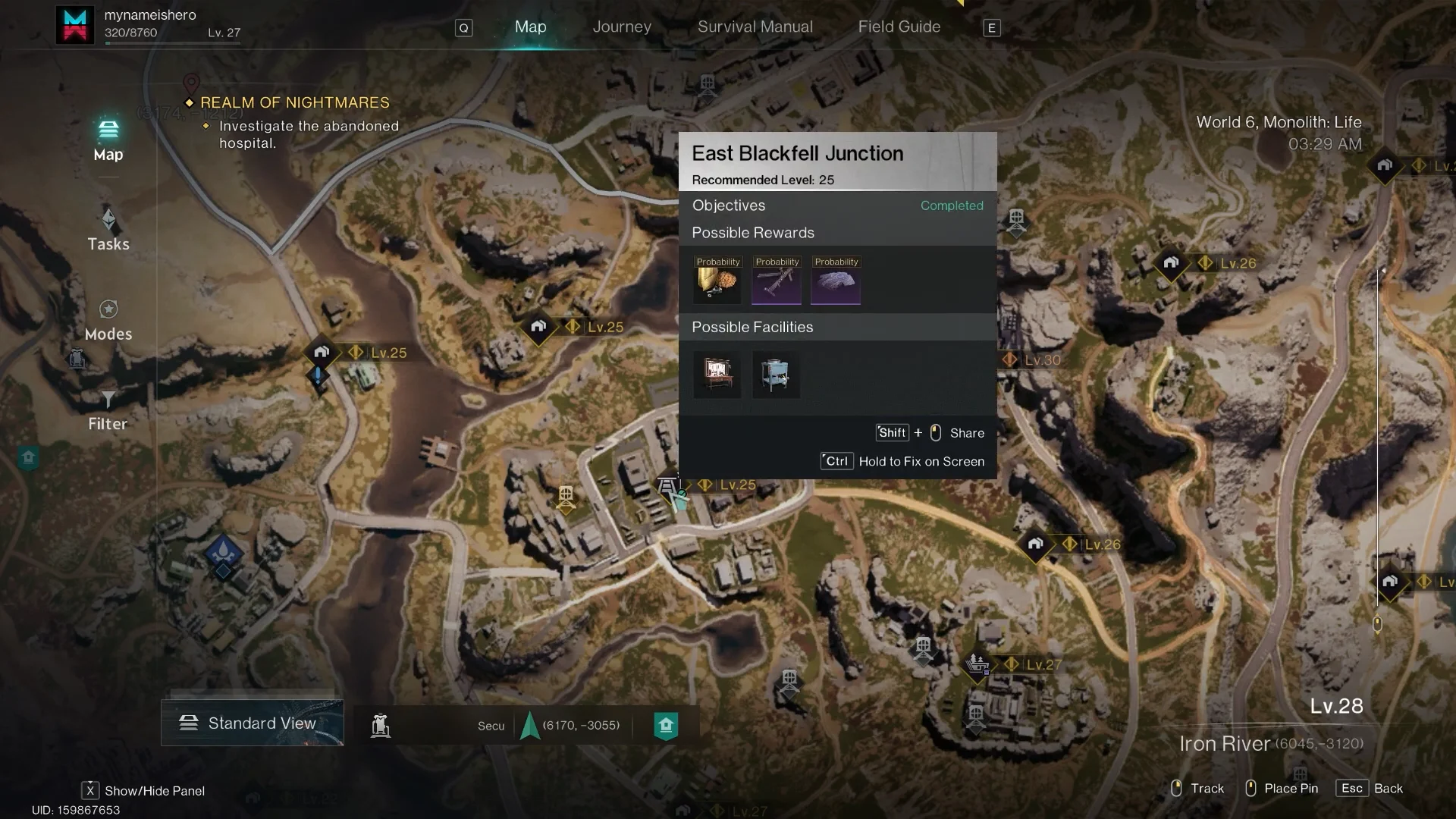 Map location: East Blackfell Junction