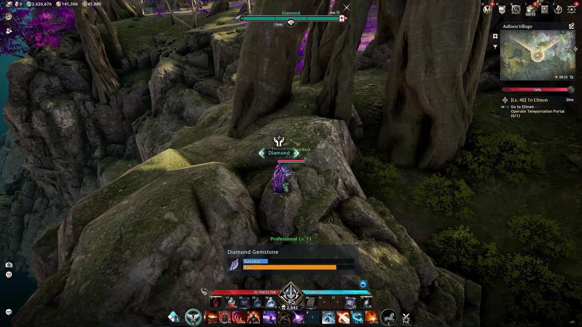 Gliding to Ocean Spire Ledge