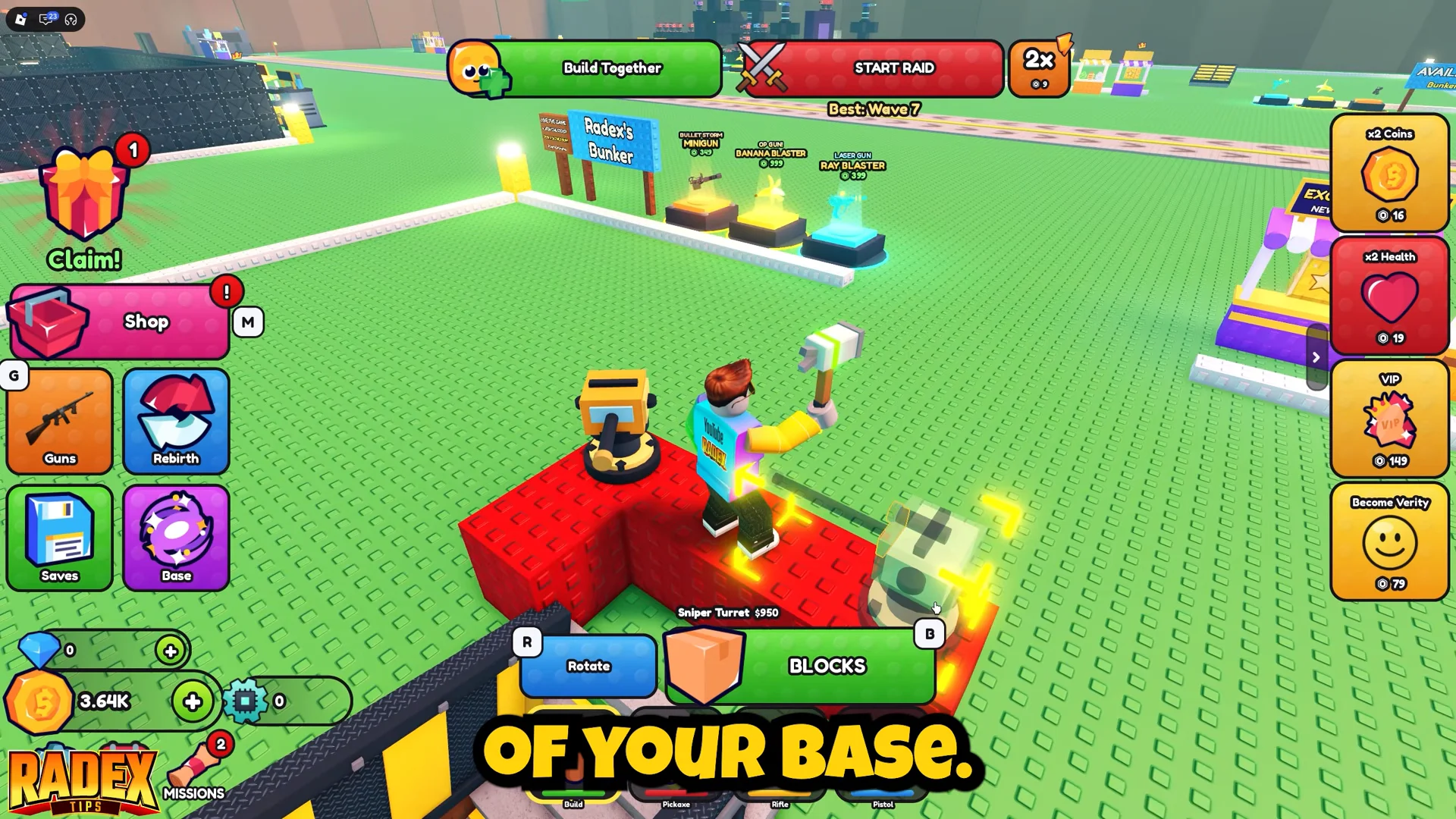 Placing Walls & Turrets