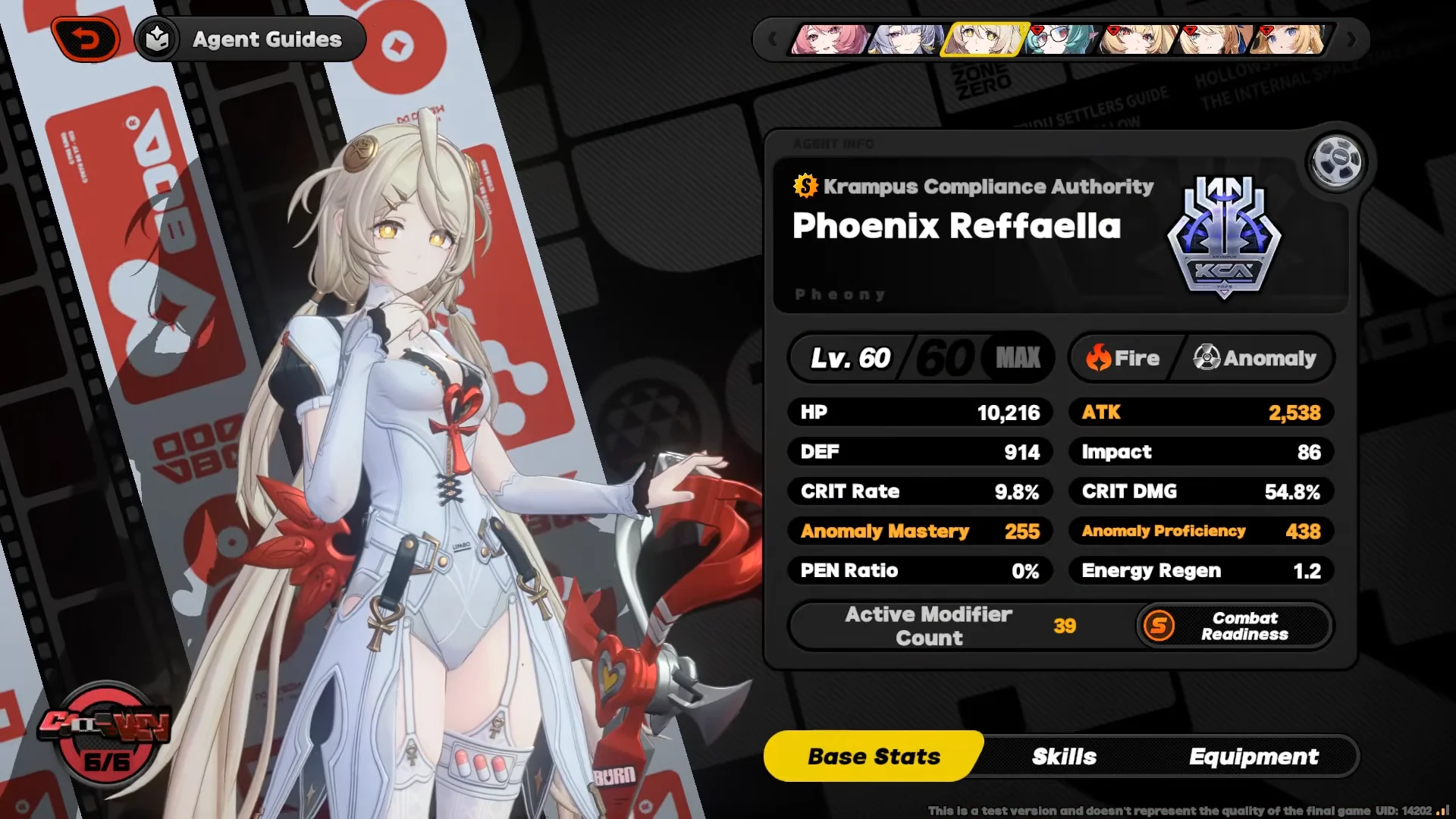 Character Build: Phoenix Reffaella