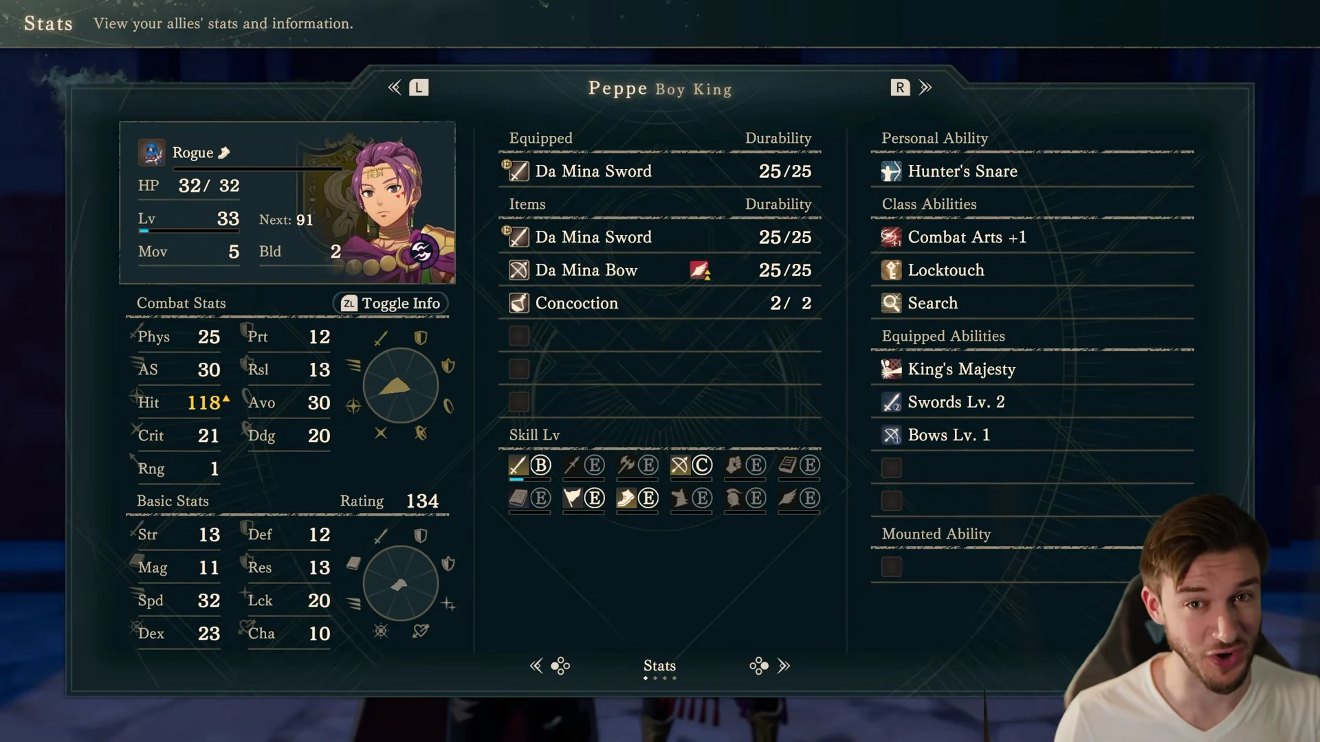 Peppe stat profile
