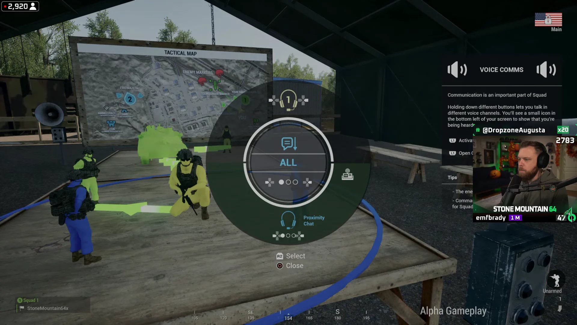 Voice Comms & Grid Coordinates