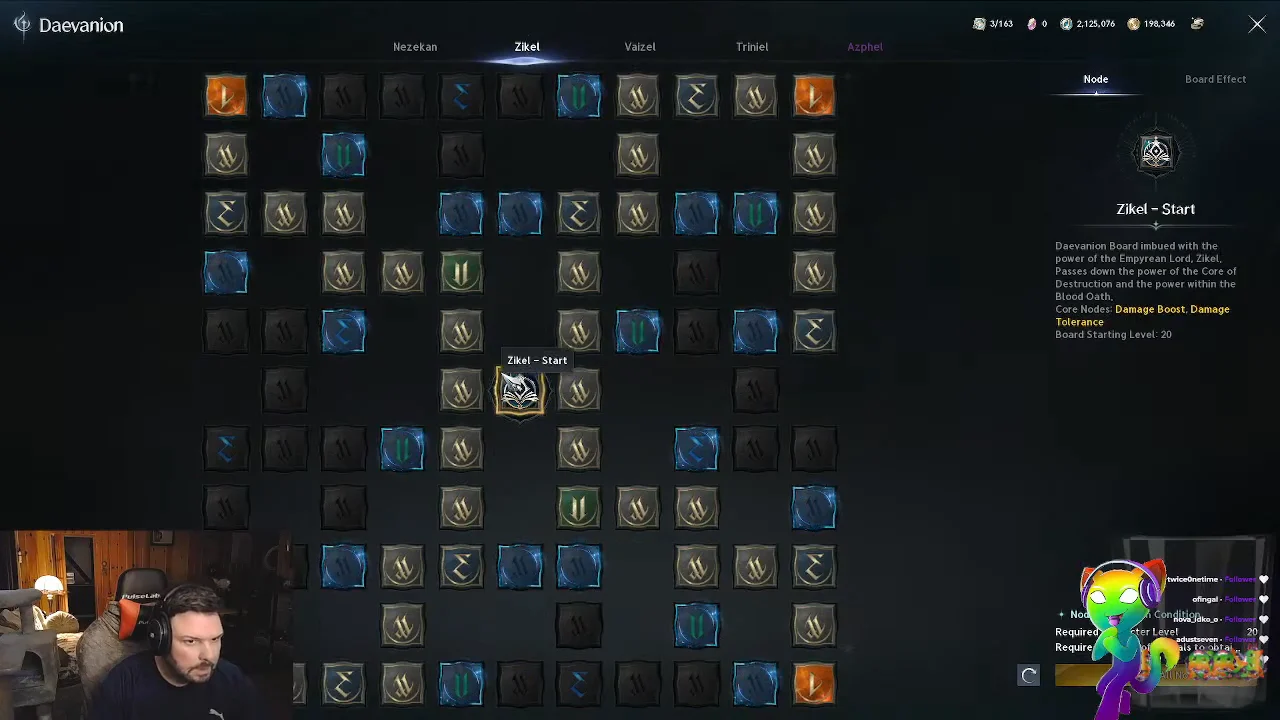 Daevanion Skill Board