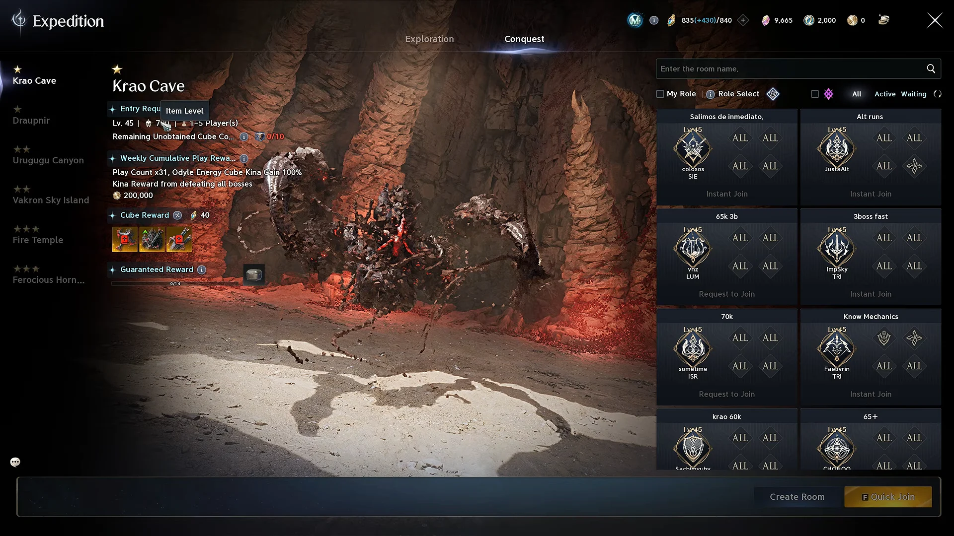 Krao Cave Expedition Requirements