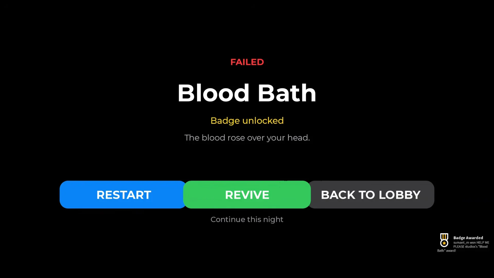 Blood Bath Badge